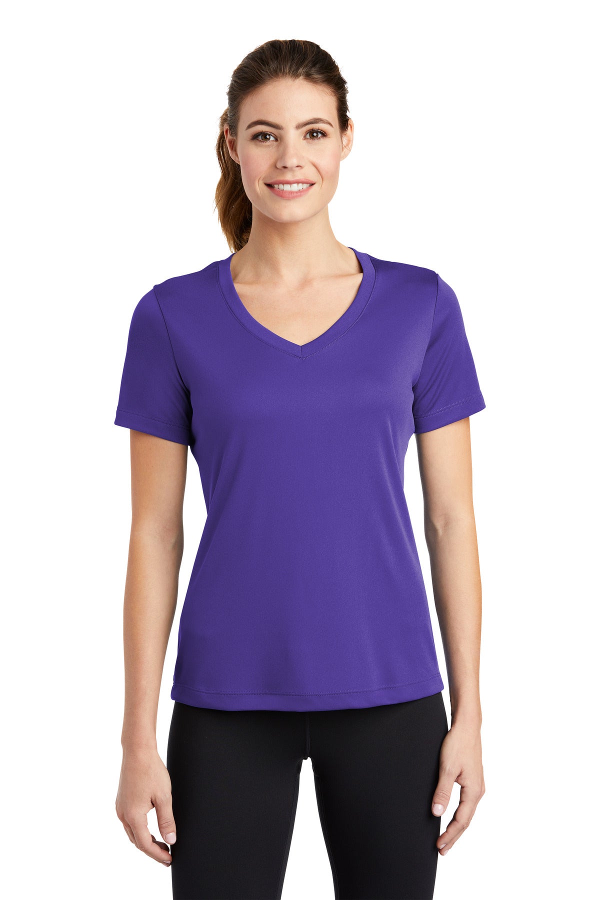 Custom Embroidered - Sport-Tek® Ladies PosiCharge® Competitor™ V-Neck Tee. LST353