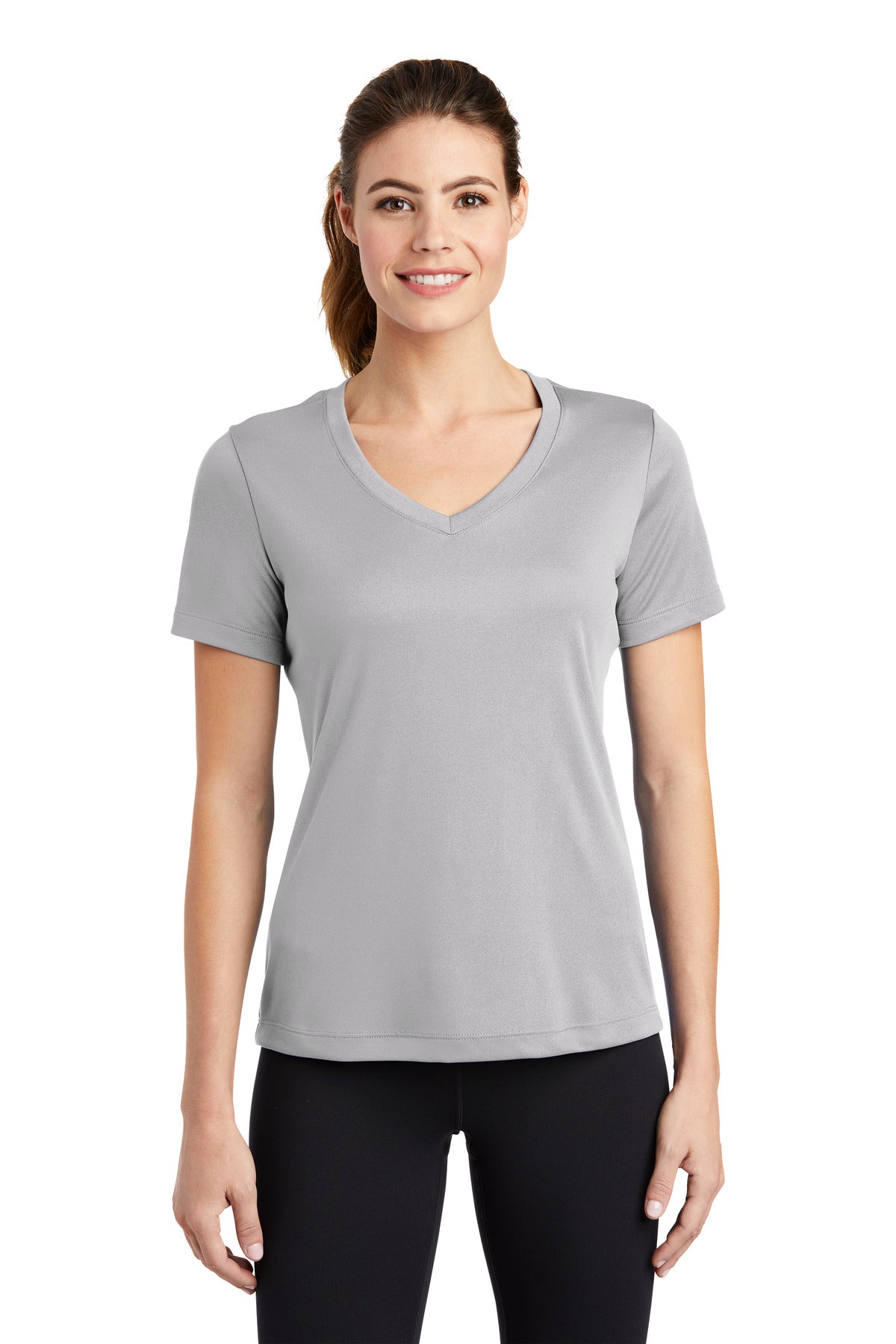 Custom Embroidered - Sport-Tek® Ladies PosiCharge® Competitor™ V-Neck Tee. LST353