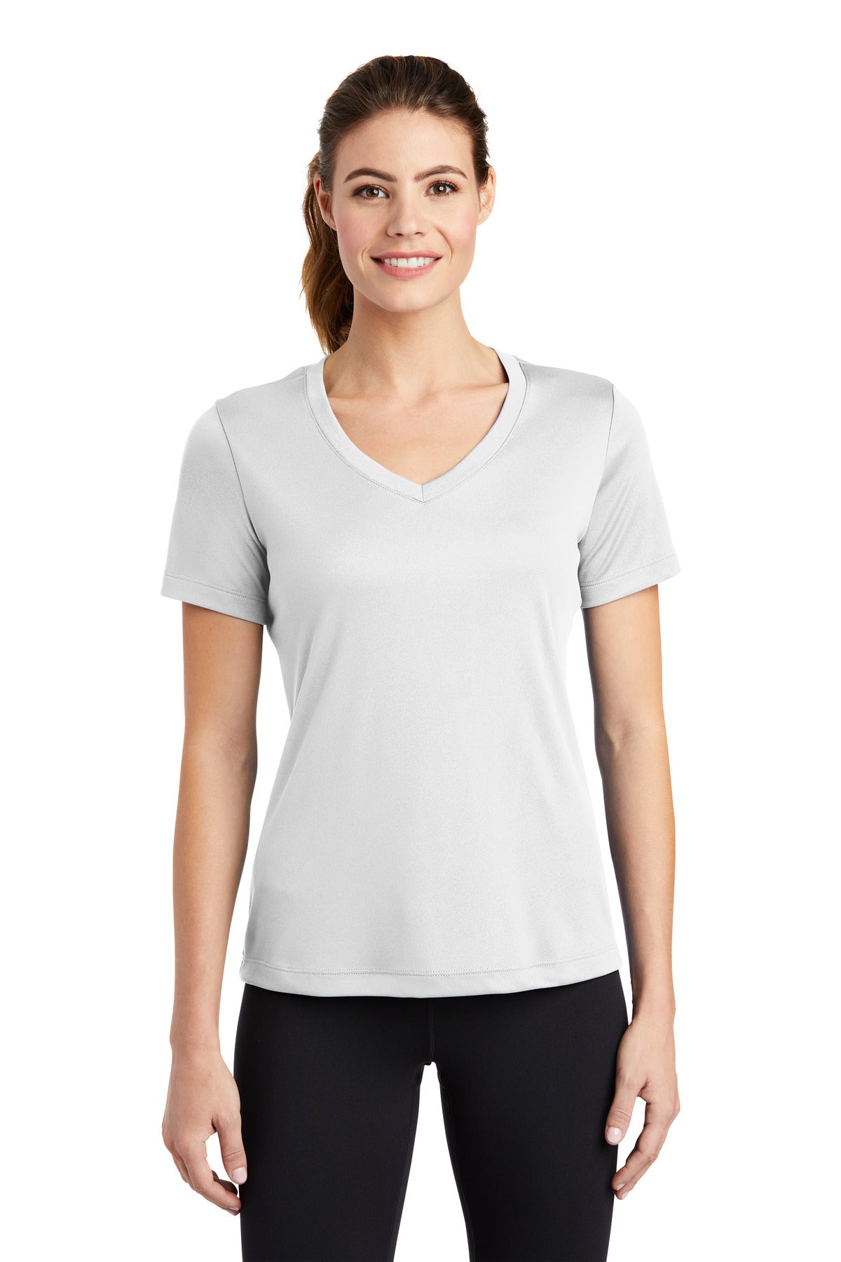 Custom Embroidered - Sport-Tek® Ladies PosiCharge® Competitor™ V-Neck Tee. LST353