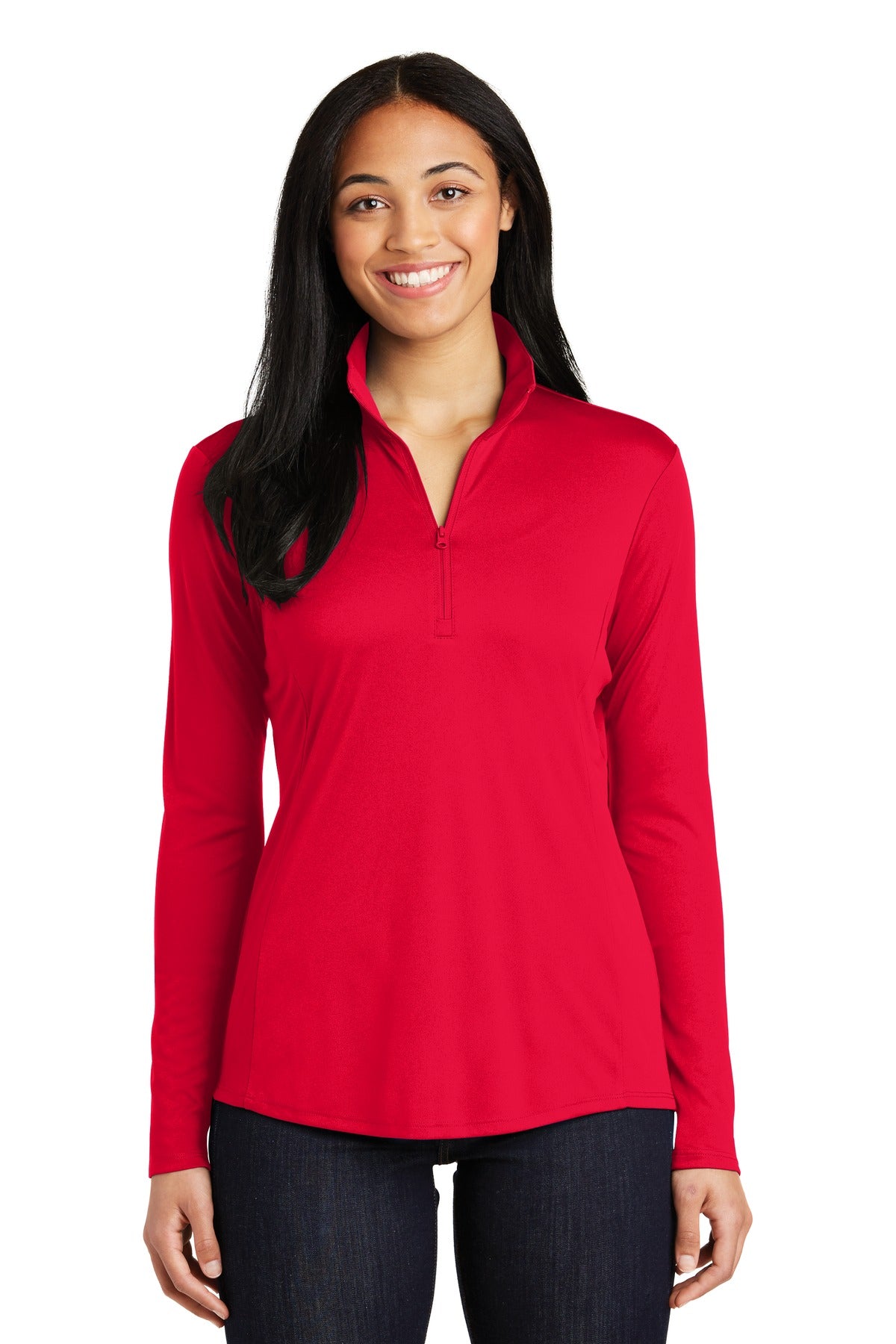 Custom Embroidered - Sport-Tek® Ladies PosiCharge® Competitor™ 1/4-Zip Pullover. LST357