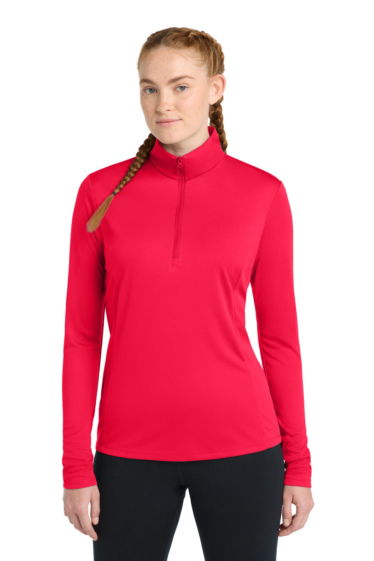 Custom Embroidery or DTF Print - Sport-Tek ®  Women's PosiCharge ®  Competitor ™  1/4-Zip Pullover. LST357