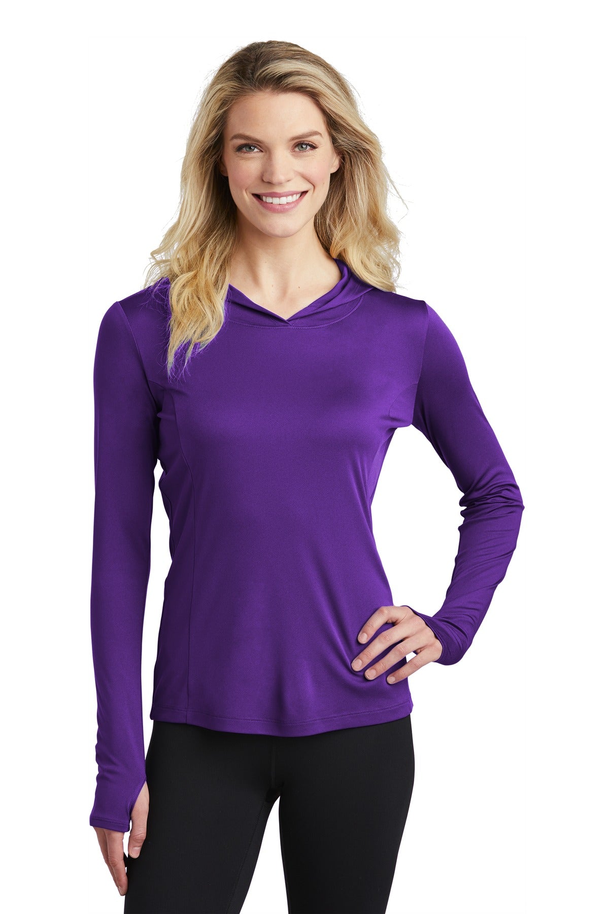 Custom Embroidered - Sport-Tek ® Ladies PosiCharge ® Competitor ™ Hooded Pullover. LST358