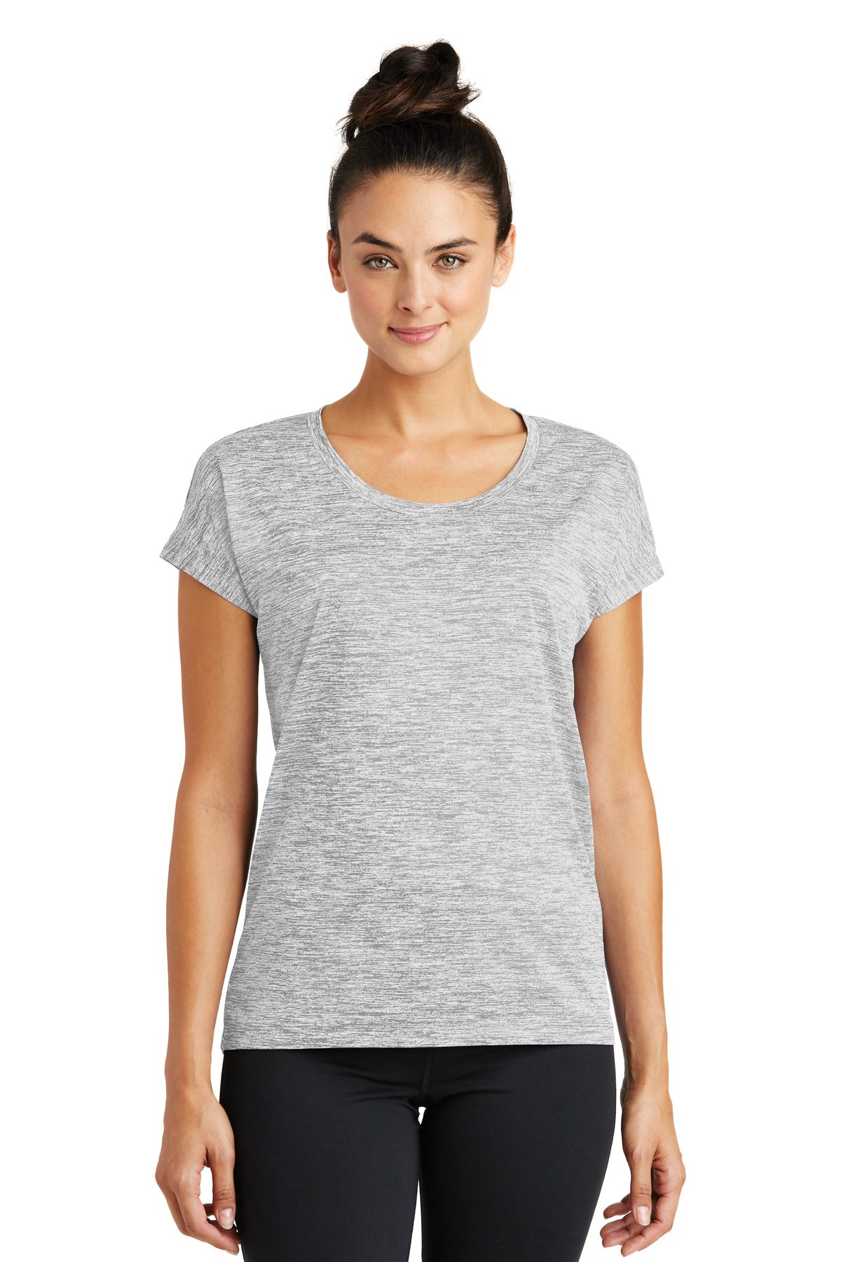 Custom Embroidered - Sport-Tek® Ladies PosiCharge® Electric Heather Sporty Tee. LST390