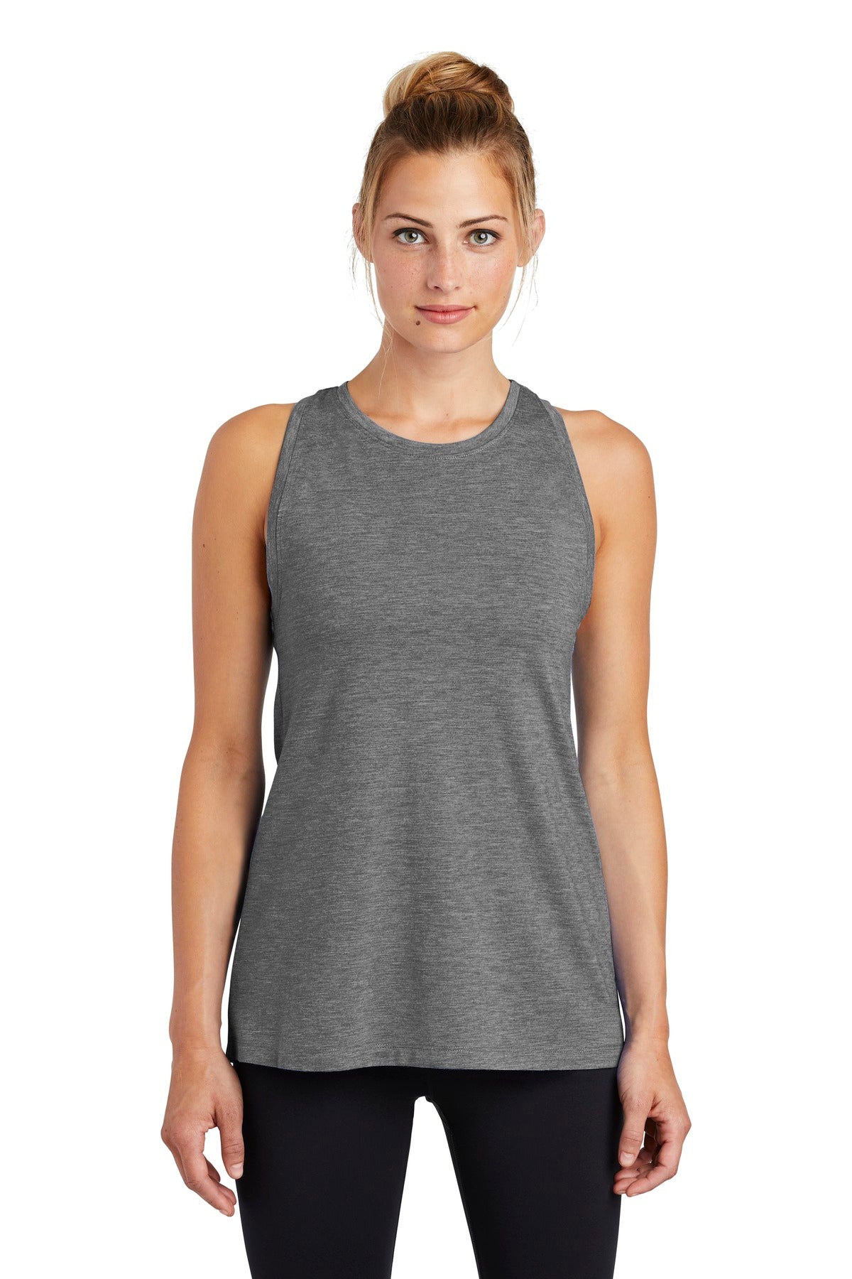 Custom Embroidered - Sport-Tek ® Ladies PosiCharge ® Tri-Blend Wicking Tank. LST402