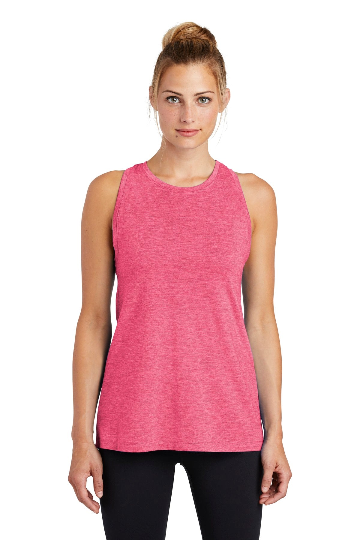 Custom Embroidered - Sport-Tek ® Ladies PosiCharge ® Tri-Blend Wicking Tank. LST402