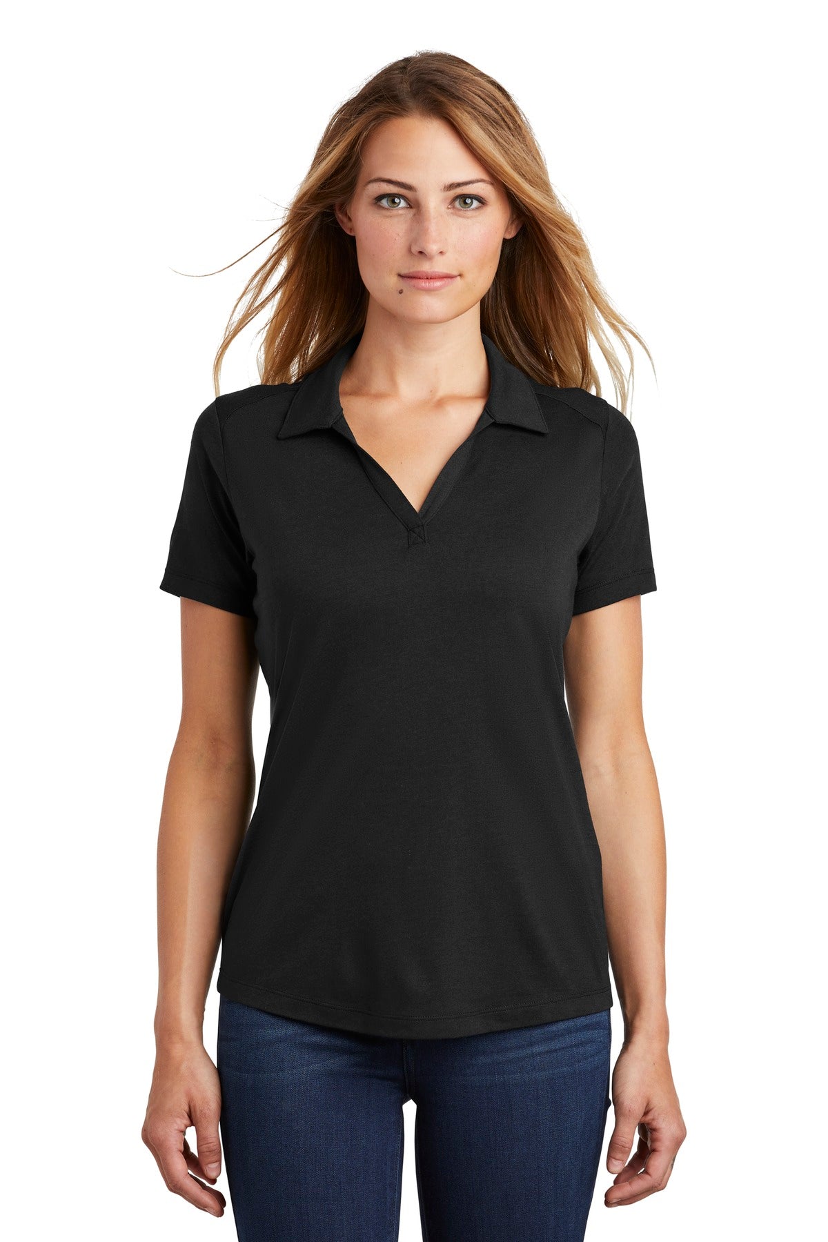 Custom Embroidered - Sport-Tek ® Ladies PosiCharge ® Tri-Blend Wicking Polo. LST405