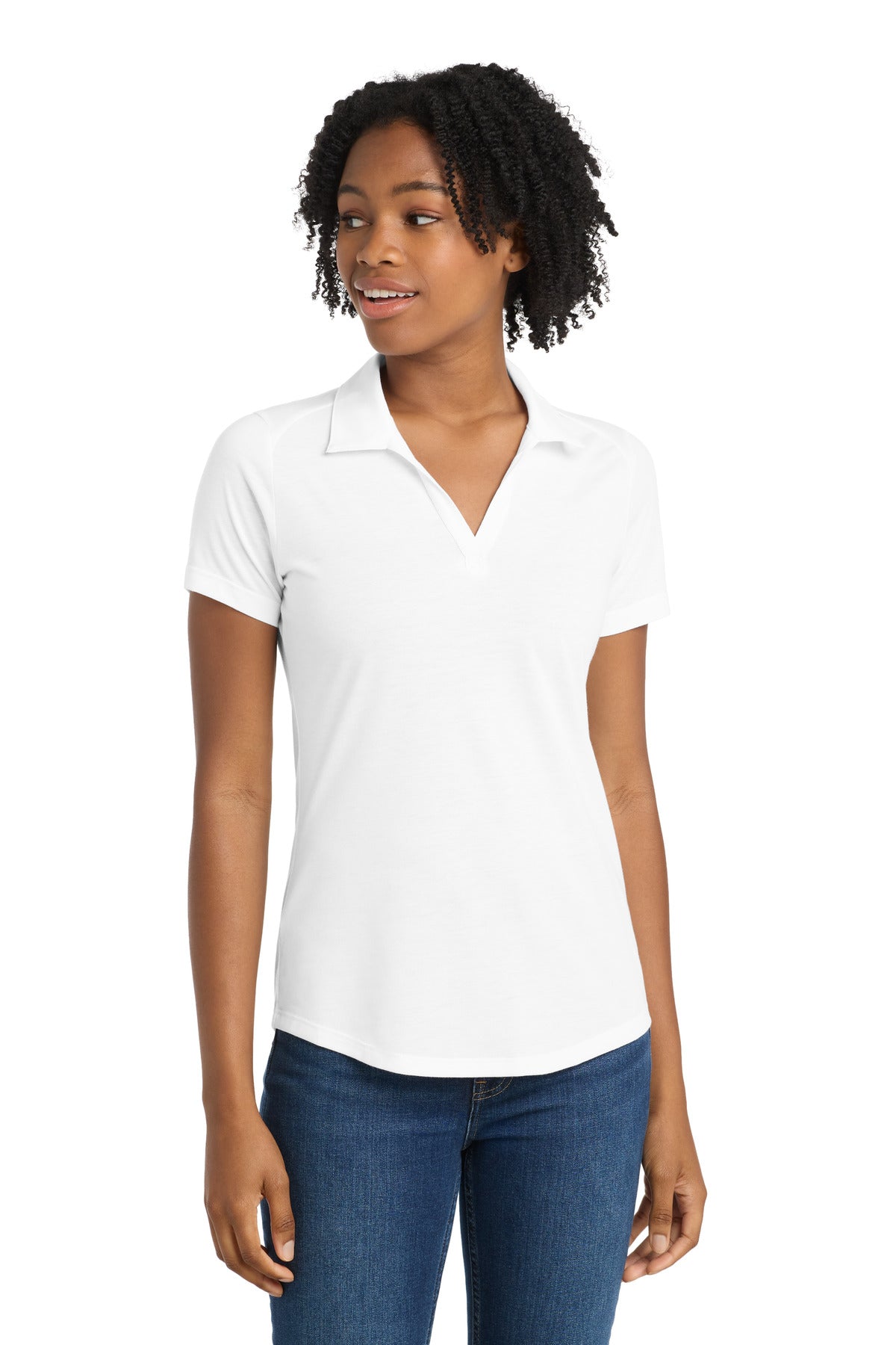 Custom Embroidery or DTF Print - Sport-Tek  ®  Women's PosiCharge  ®  Tri-Blend Wicking Polo. LST405