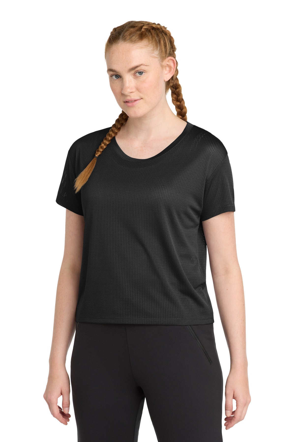 Custom Embroidery or DTF Print - Sport-Tek  ®  Women's PosiCharge  ®  Draft Crop Tee. LST411