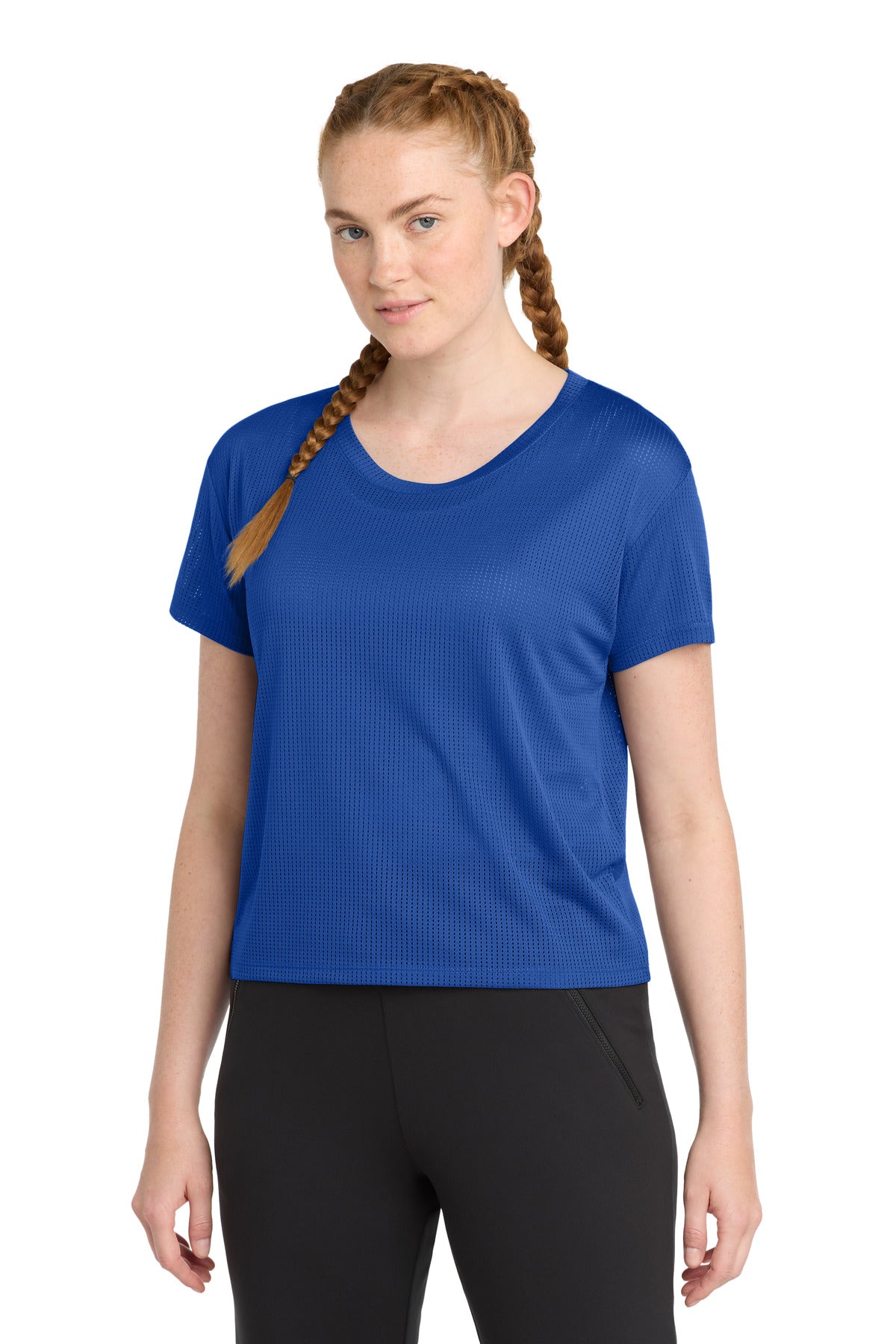 Custom Embroidery or DTF Print - Sport-Tek  ®  Women's PosiCharge  ®  Draft Crop Tee. LST411