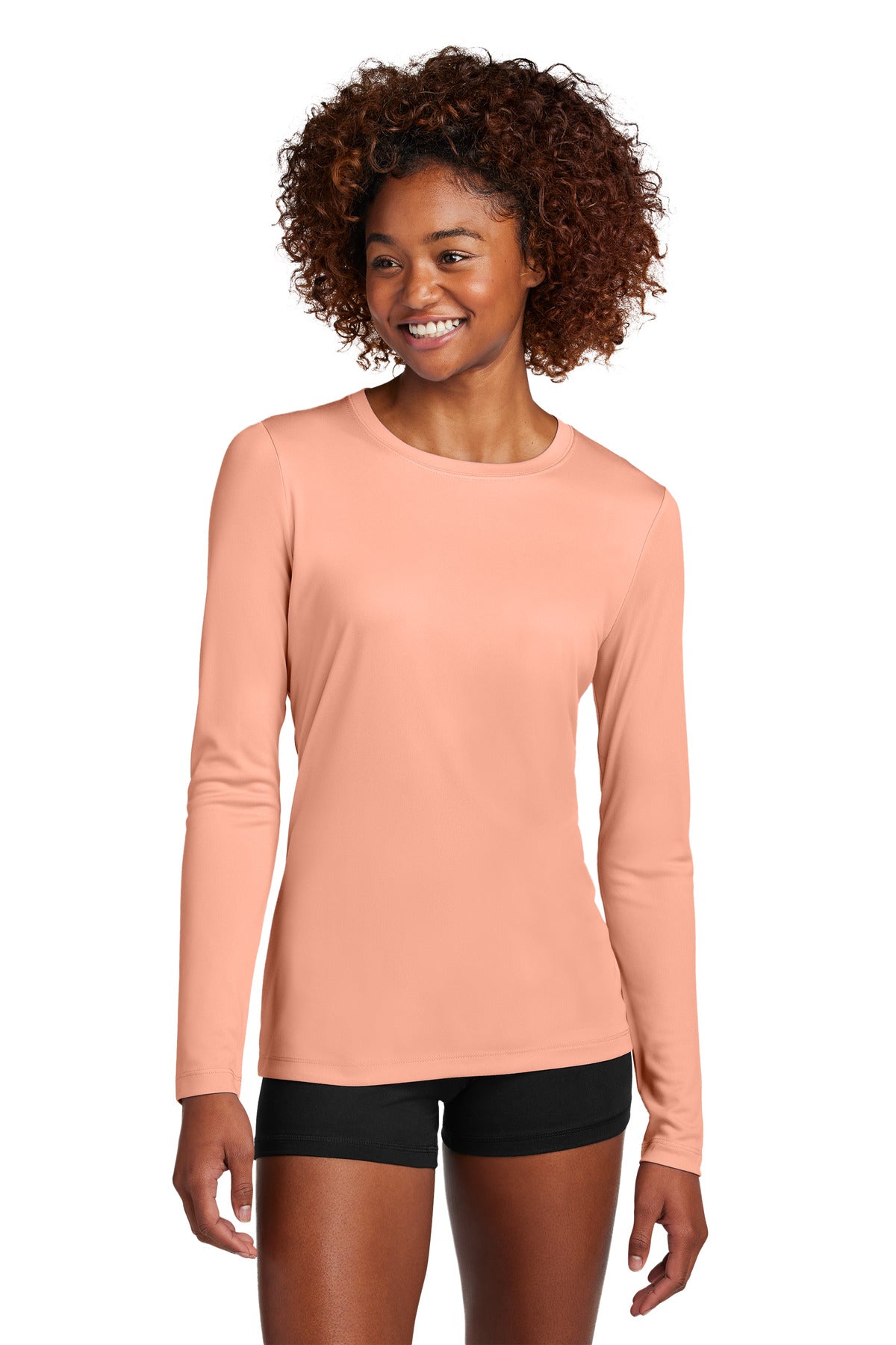 Custom Embroidery or DTF Print - Sport-Tek ®  Women's Posi-UV ®  Pro Long Sleeve LST420LS