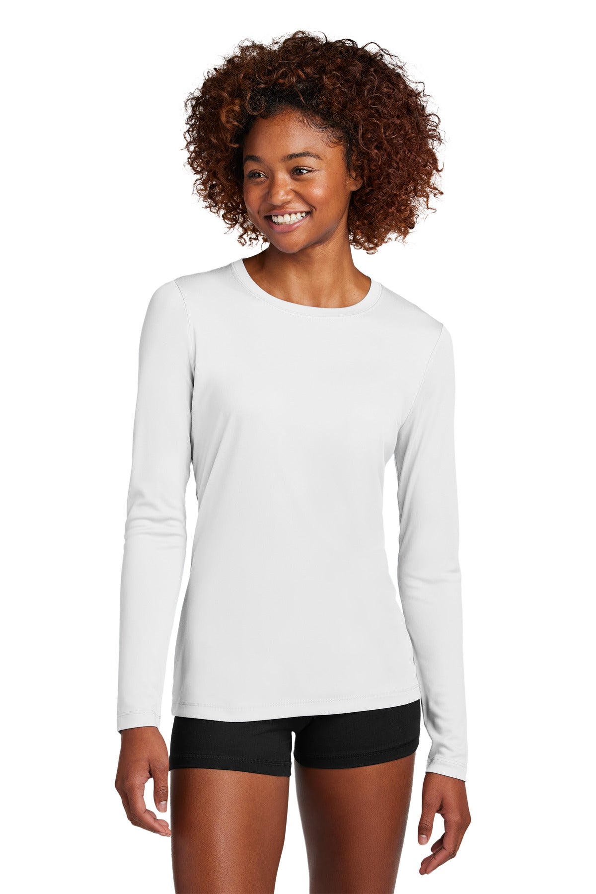 Custom Embroidery or DTF Print - Sport-Tek ®  Women's Posi-UV ®  Pro Long Sleeve LST420LS