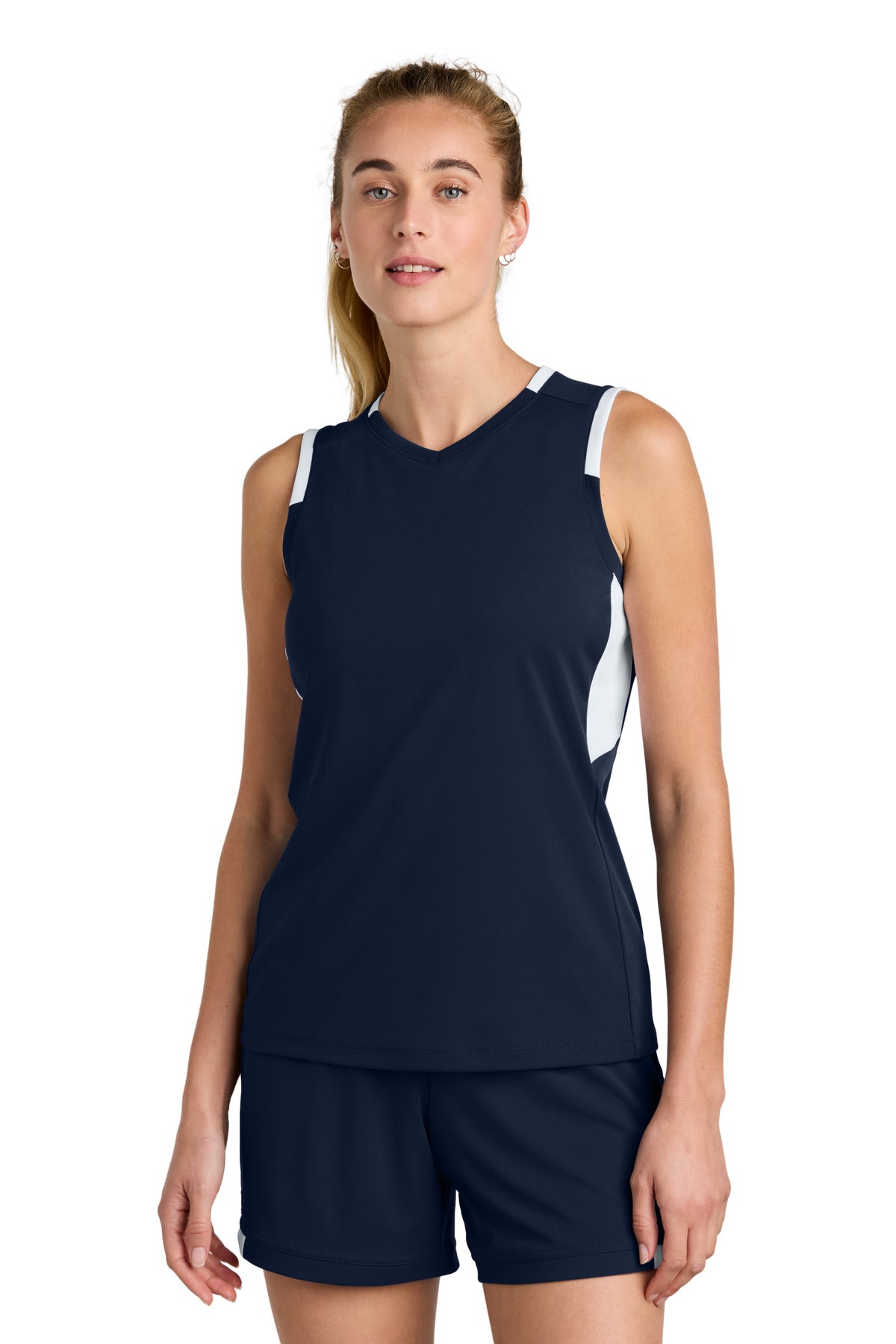 Custom Embroidery or DTF Print - Sport-Tek ®  Women's Club Sleeveless V-Neck LST441