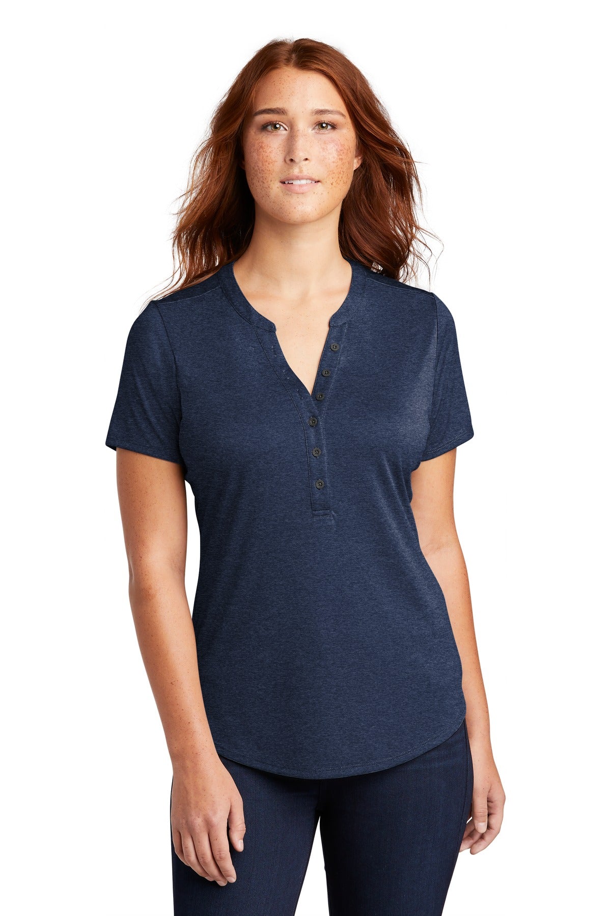 Custom Embroidered - Sport-Tek ® Ladies Endeavor Henley. LST468