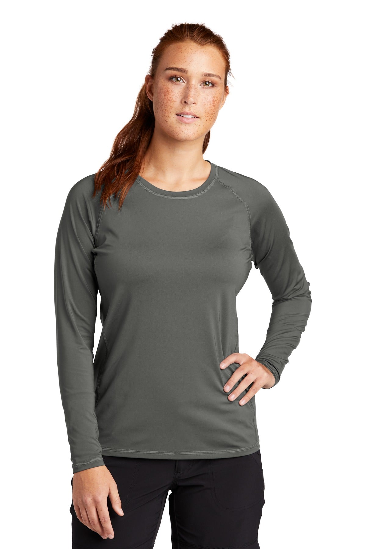 Custom Embroidered - Sport-Tek ® Ladies Long Sleeve Rashguard Tee. LST470LS