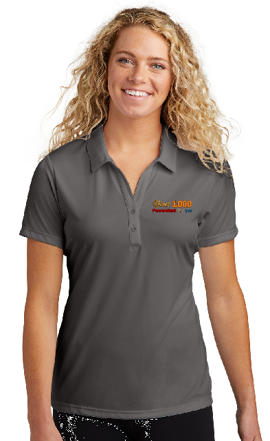 Custom Embroider Personalized Ladies Polo Shirt - Sport-Tek LST550 PosiCharge Competitor Performance Polo - Max 4in by 4in Embroidery Logo