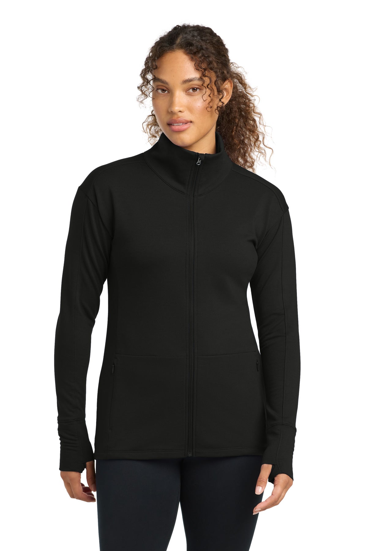 Custom Embroidery or DTF Print - Sport-Tek ®  Women's Sport-Wick ®  Flex Fleece Full-Zip. LST560