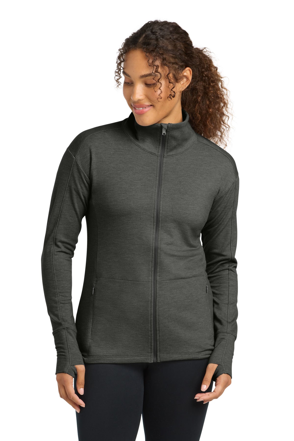 Custom Embroidered or DTF Print on Sport-Tek ®  Women's Sport-Wick ®  Flex Fleece Full-Zip. LST560