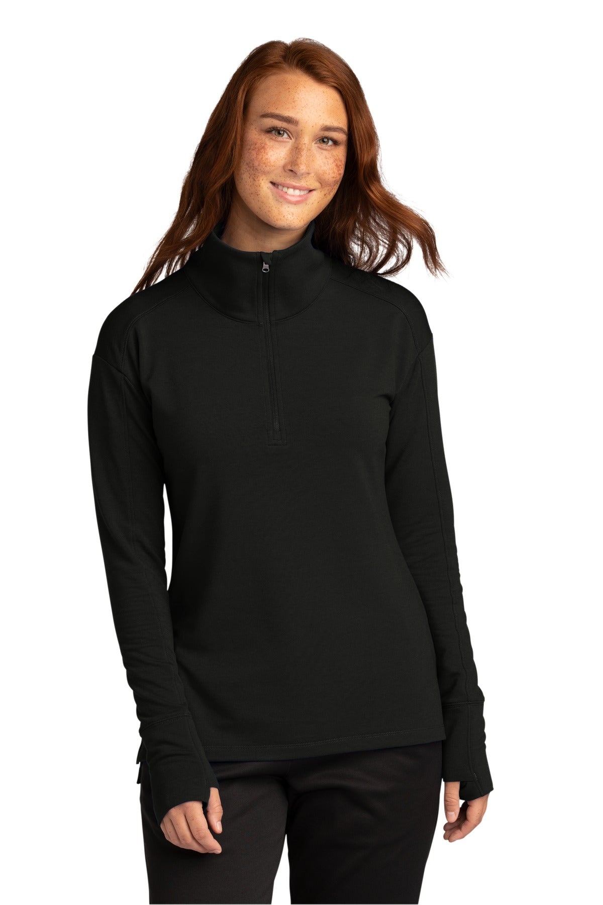 Custom Embroidered - Sport-Tek® Ladies Sport-Wick® Flex Fleece 1/4-Zip. LST561