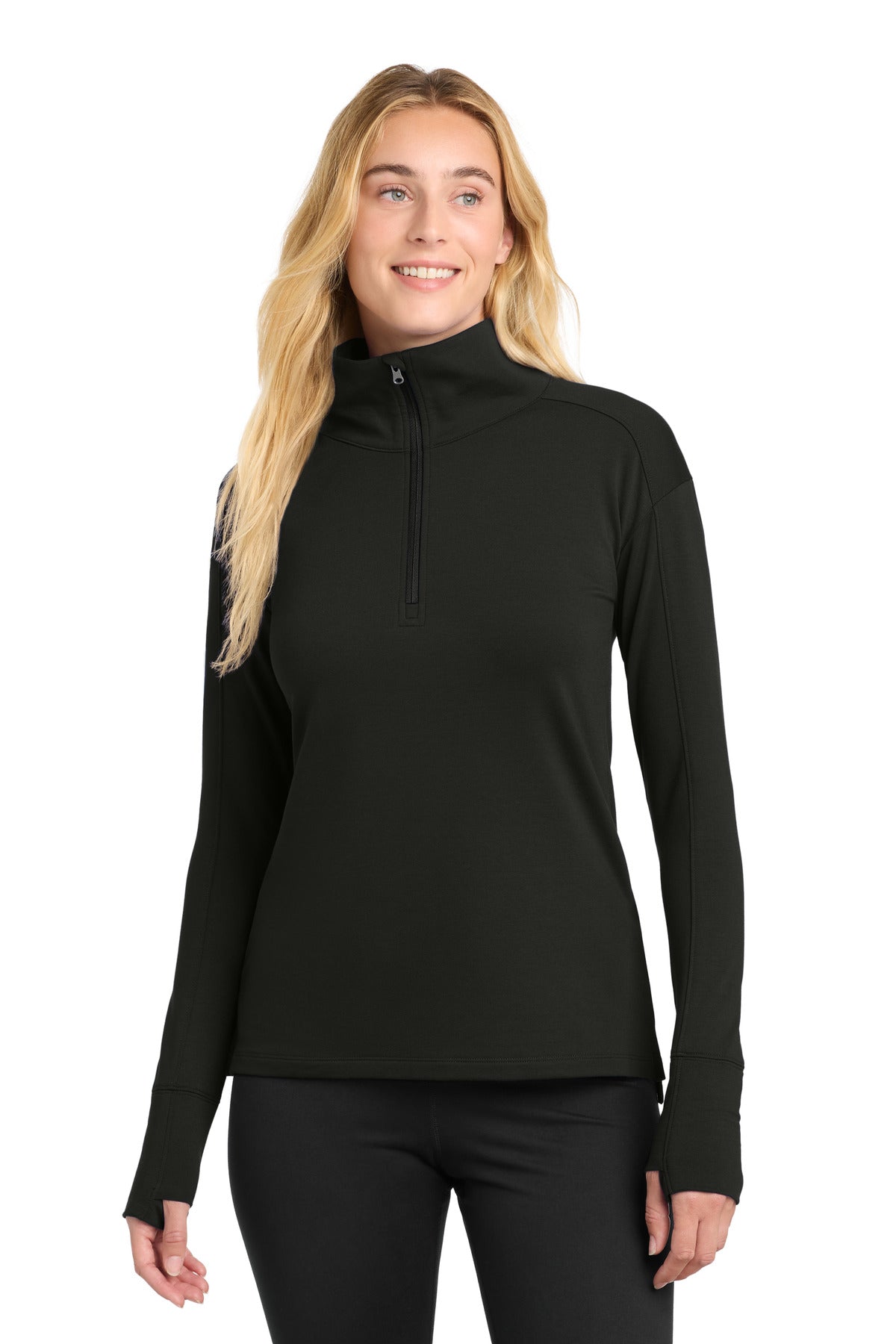Custom Embroidered or DTF Print on Sport-Tek ®  Women's Sport-Wick ®  Flex Fleece 1/4-Zip. LST561
