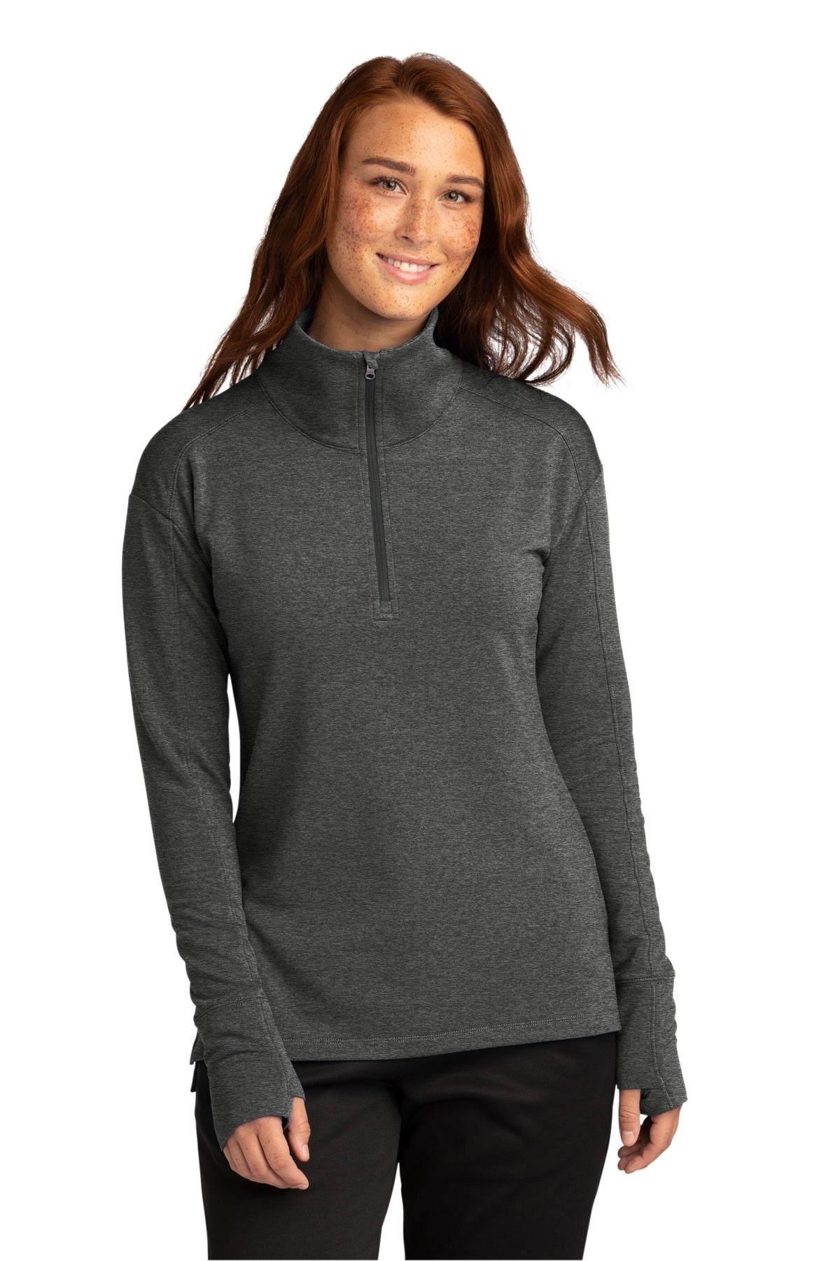 Custom Embroidered - Sport-Tek® Ladies Sport-Wick® Flex Fleece 1/4-Zip. LST561