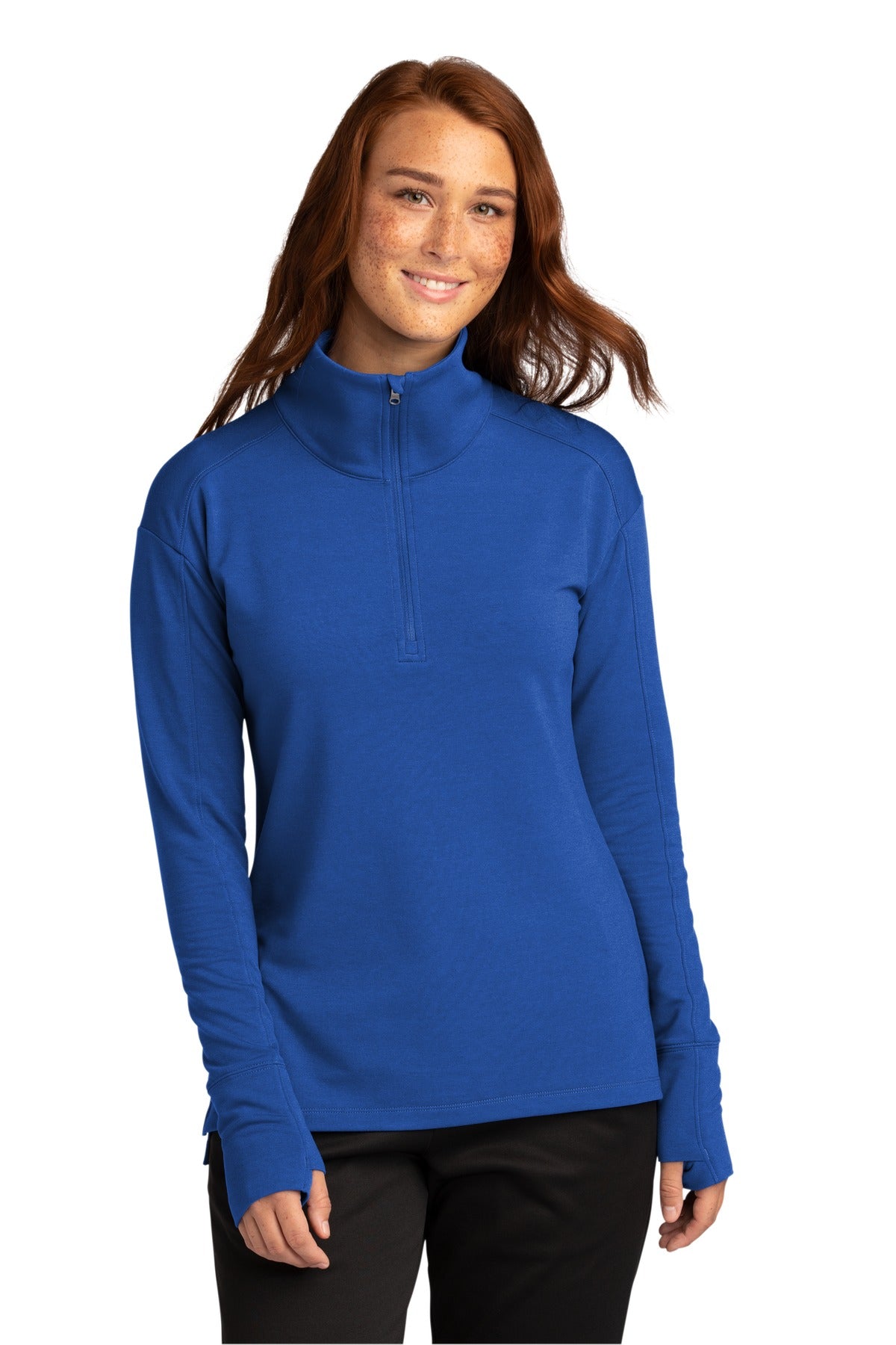 Custom Embroidered - Sport-Tek® Ladies Sport-Wick® Flex Fleece 1/4-Zip. LST561