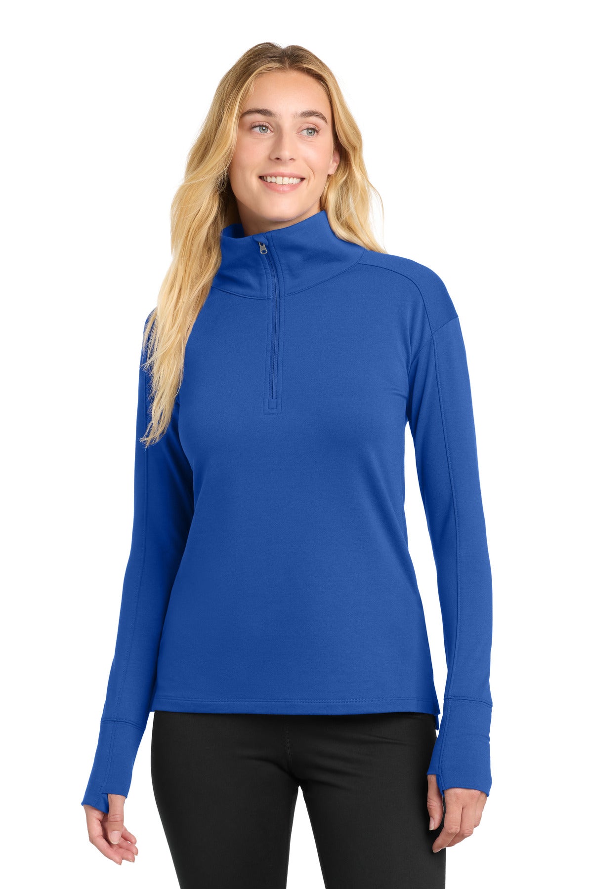 Custom Embroidery or DTF Print - Sport-Tek ®  Women's Sport-Wick ®  Flex Fleece 1/4-Zip. LST561