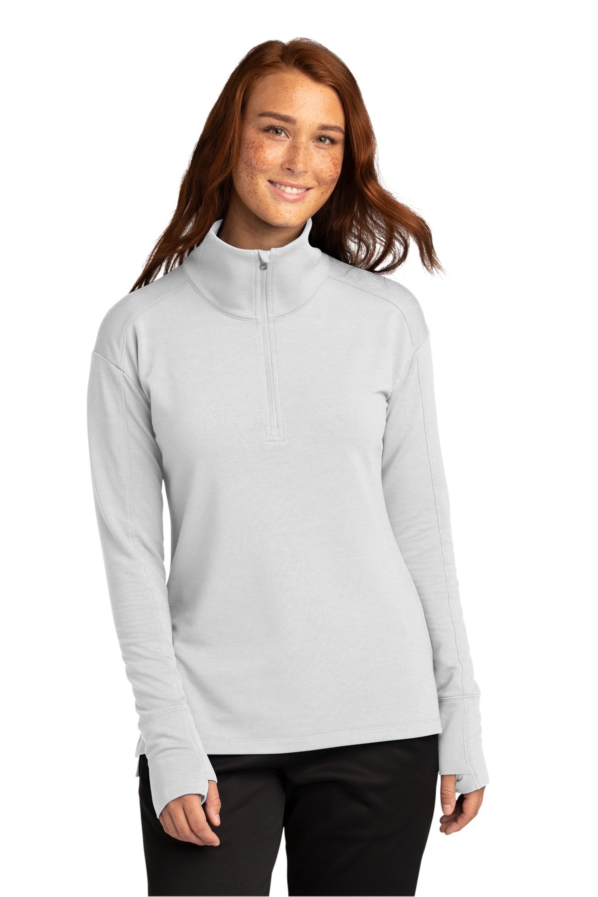 Custom Embroidered - Sport-Tek® Ladies Sport-Wick® Flex Fleece 1/4-Zip. LST561