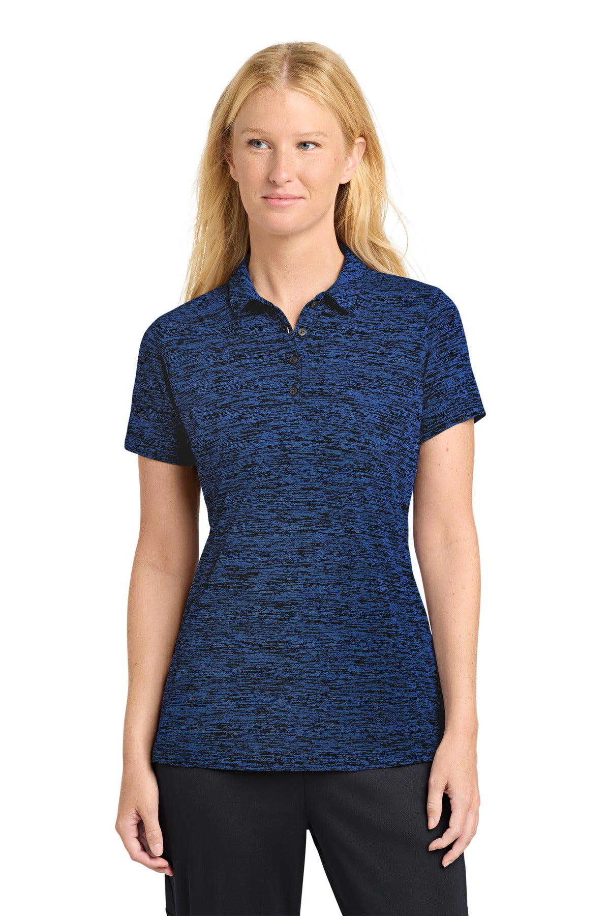 Custom Embroidery or DTF Print - Sport-Tek  ®  Women's PosiCharge  ®  Electric Heather Polo. LST590