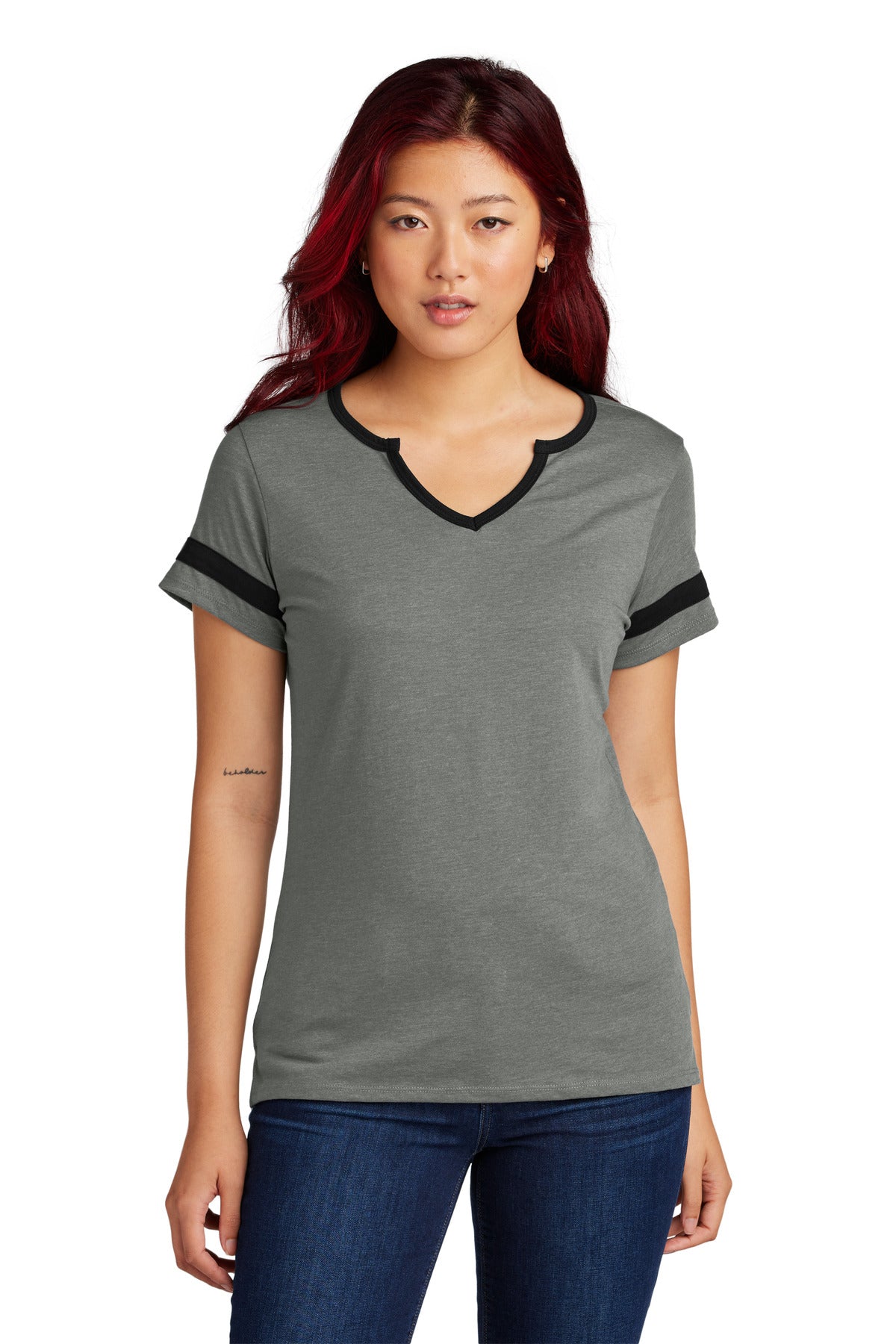 Custom Embroidery or DTF Print - Sport-Tek ®  Women's Halftime Notch Neck Tee LST6041