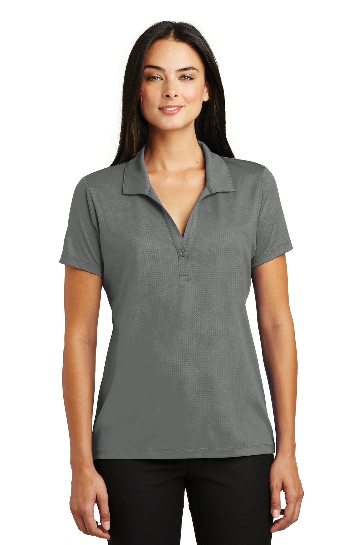 Custom Embroidered - Sport-Tek® Ladies Embossed PosiCharge® Tough Polo®. LST630