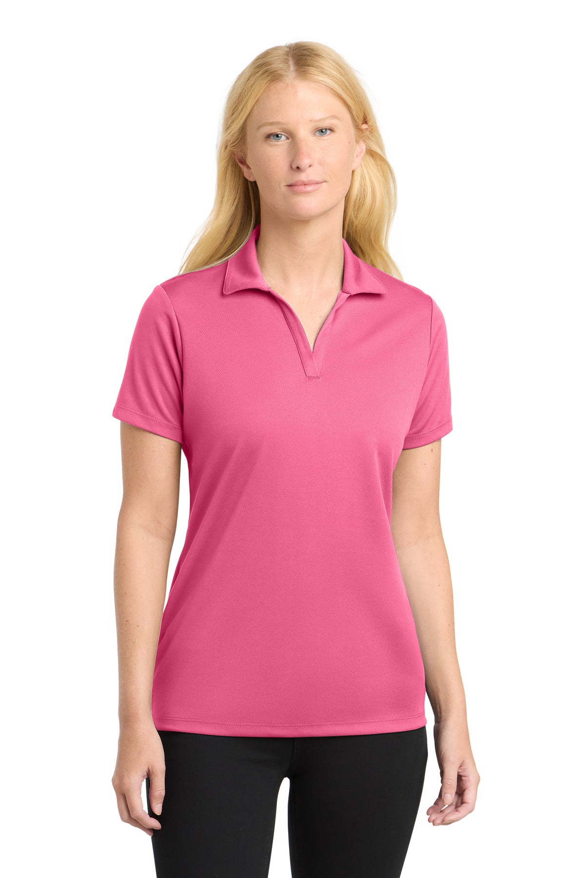 Custom Embroidery or DTF Print - Sport-Tek ®  Women's PosiCharge ®  RacerMesh ®  Polo. LST640