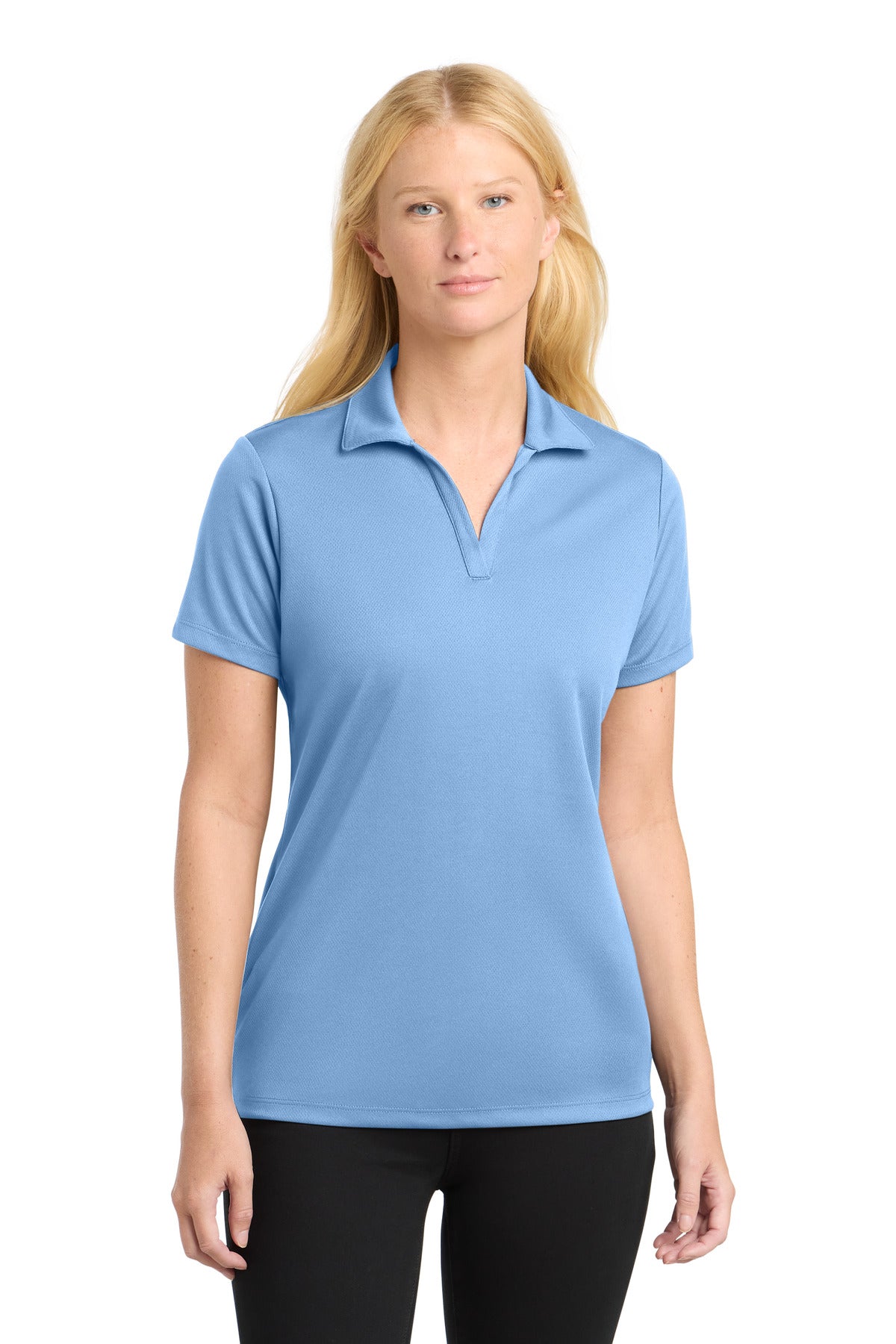 Custom Embroidery or DTF Print - Sport-Tek ®  Women's PosiCharge ®  RacerMesh ®  Polo. LST640