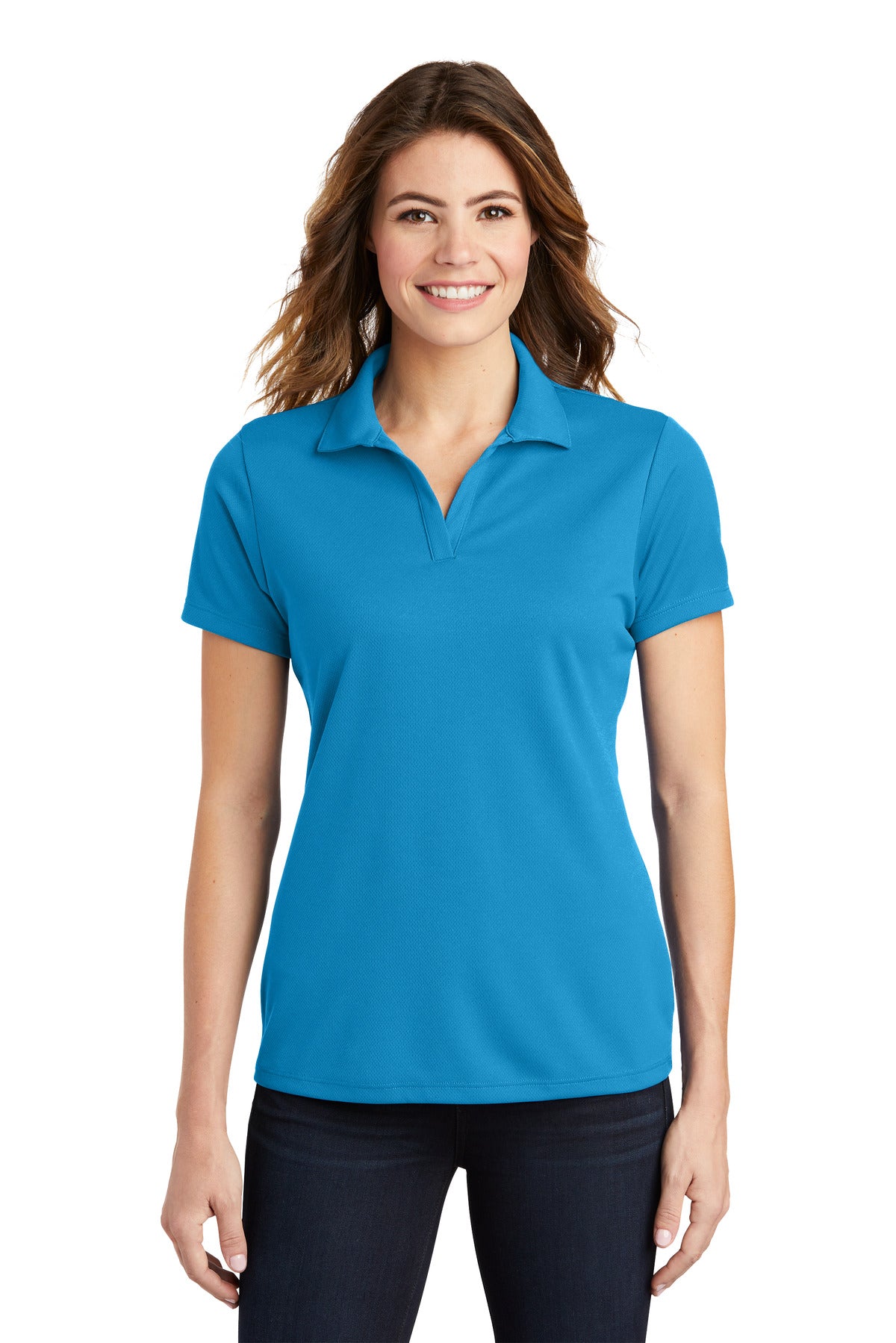 Custom Embroidered - Sport-Tek® Ladies PosiCharge® RacerMesh® Polo. LST640