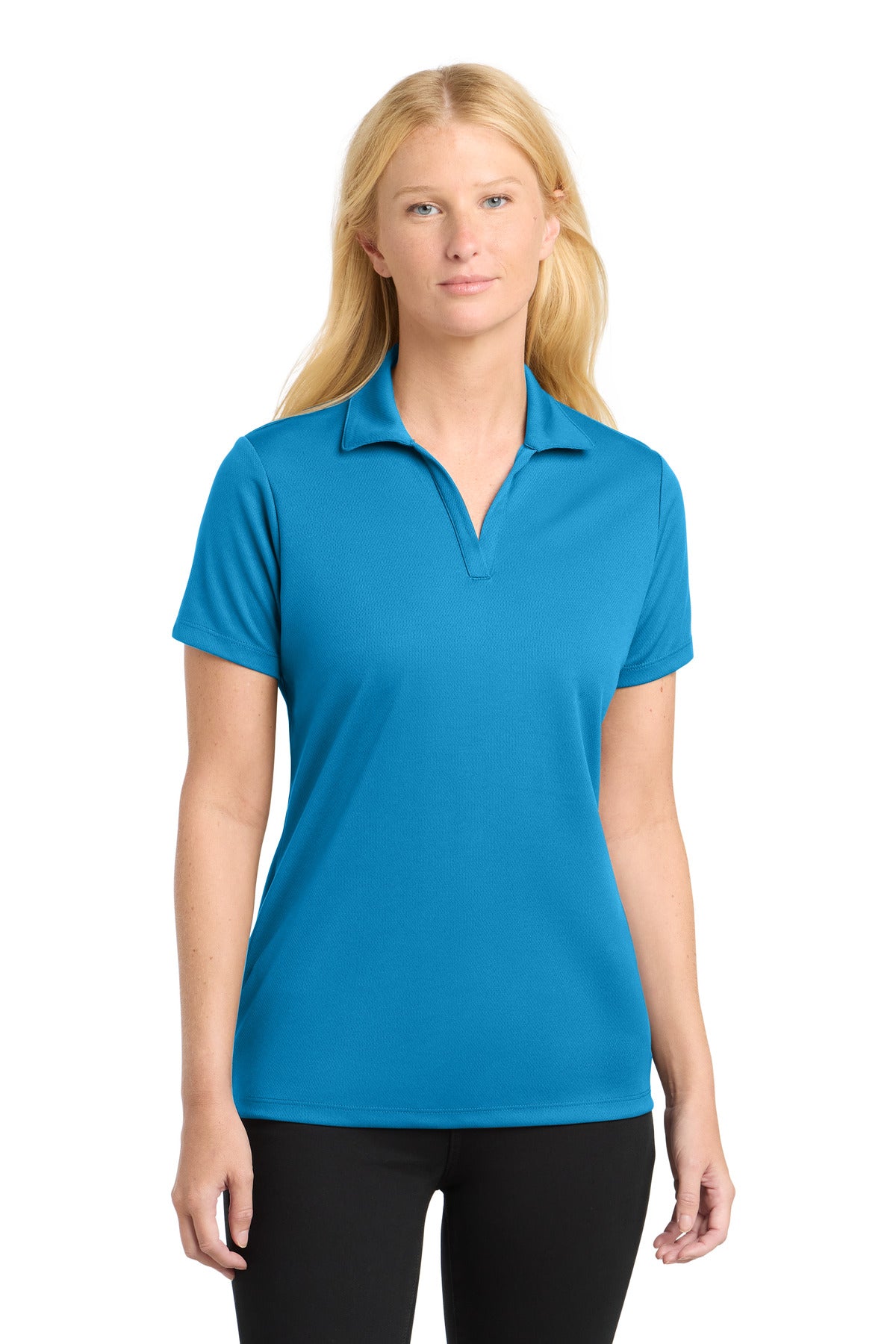 Custom Embroidery or DTF Print - Sport-Tek ®  Women's PosiCharge ®  RacerMesh ®  Polo. LST640