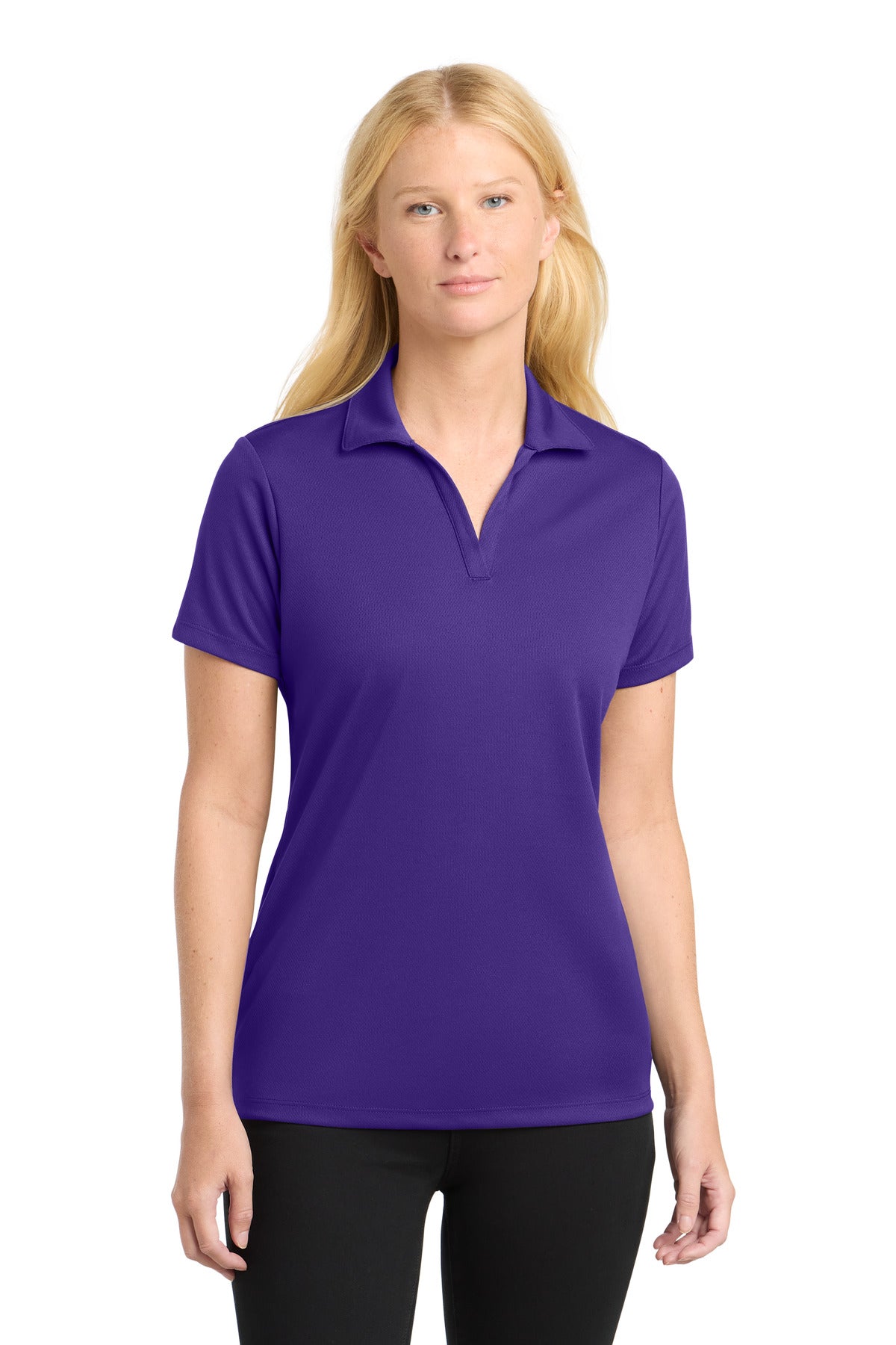 Custom Embroidery or DTF Print - Sport-Tek ®  Women's PosiCharge ®  RacerMesh ®  Polo. LST640