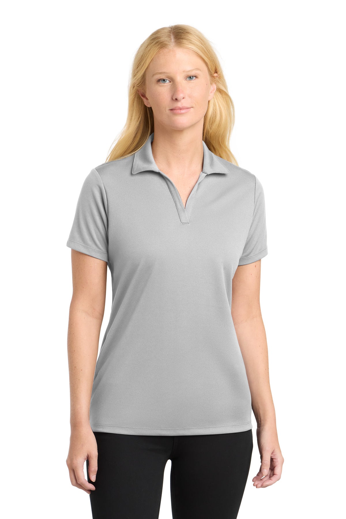 Custom Embroidery or DTF Print - Sport-Tek ®  Women's PosiCharge ®  RacerMesh ®  Polo. LST640