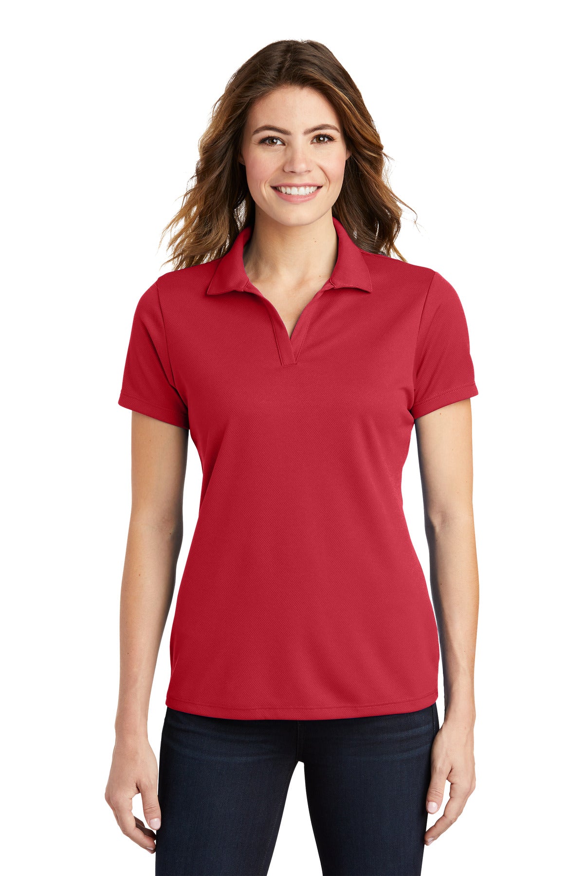 Custom Embroidered - Sport-Tek® Ladies PosiCharge® RacerMesh® Polo. LST640