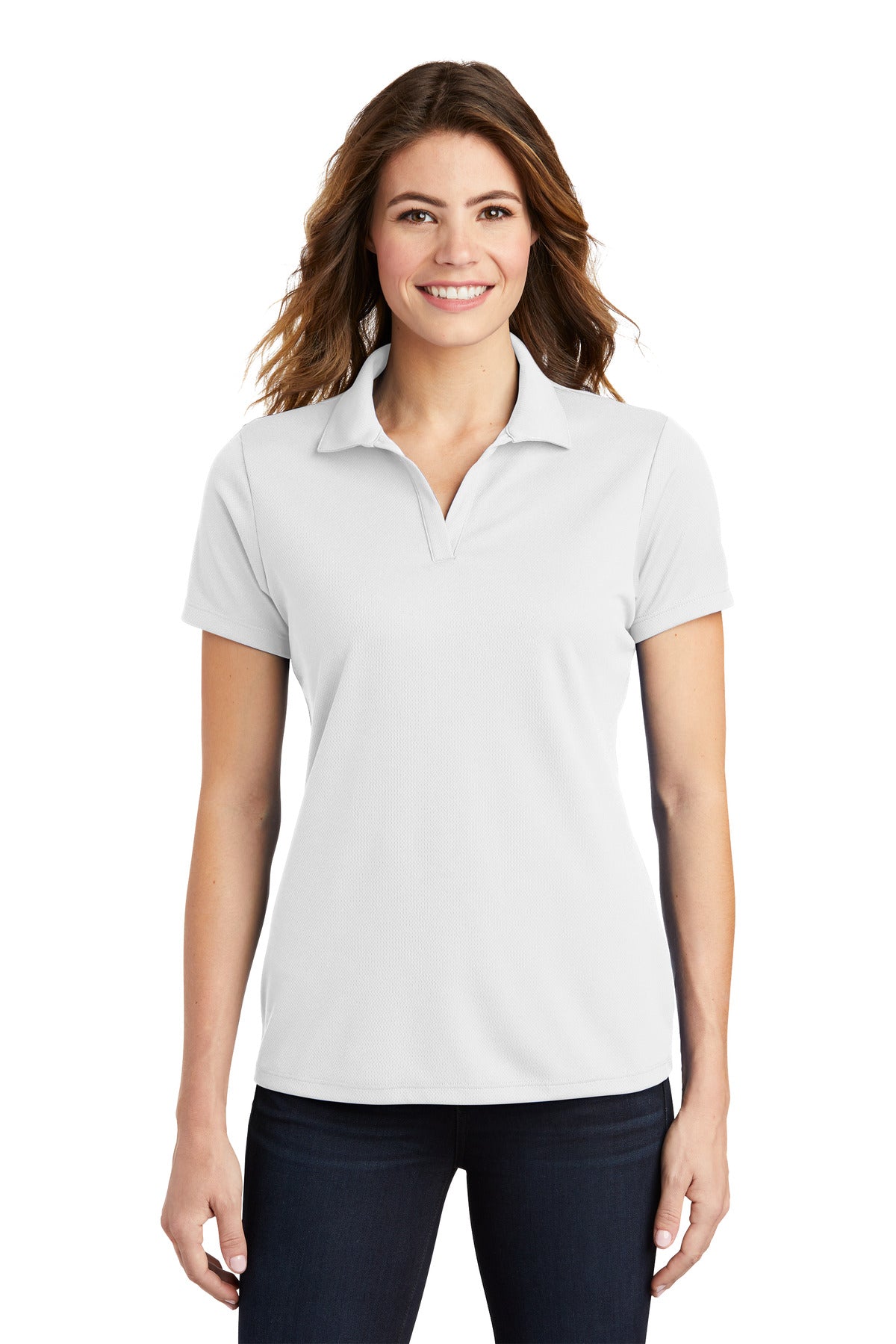 Custom Embroidered - Sport-Tek® Ladies PosiCharge® RacerMesh® Polo. LST640