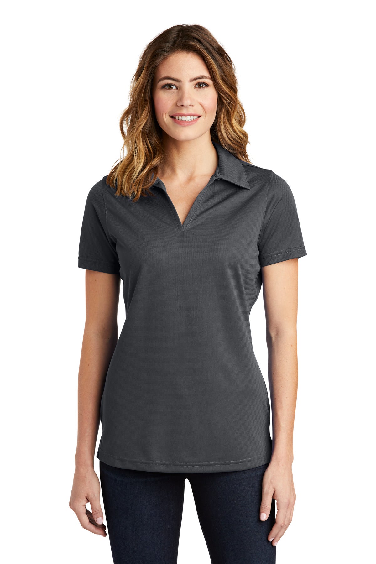 Custom Embroidered - Sport-Tek® Ladies PosiCharge® Active Textured Polo. LST690