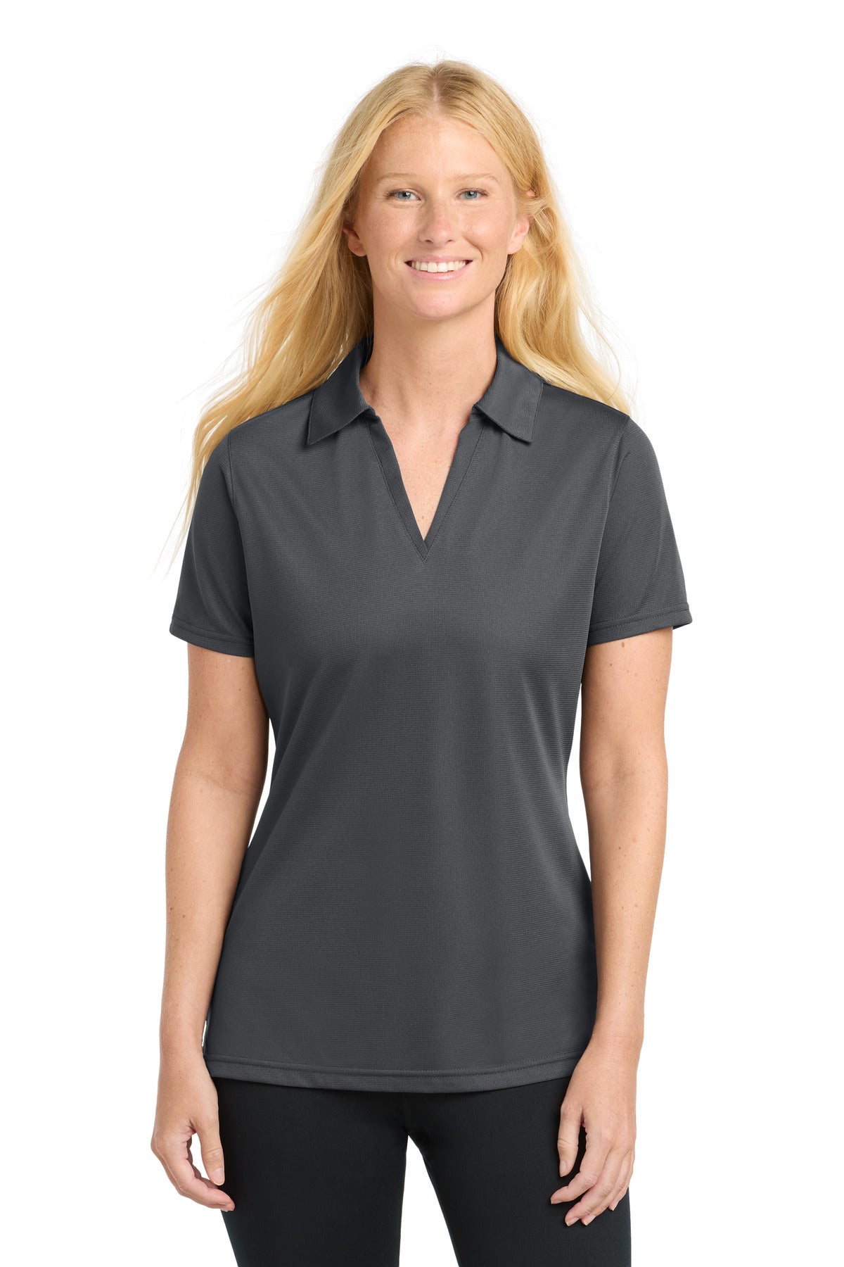Custom Embroidery or DTF Print - Sport-Tek ®  Women's PosiCharge ®  Active Textured Polo. LST690