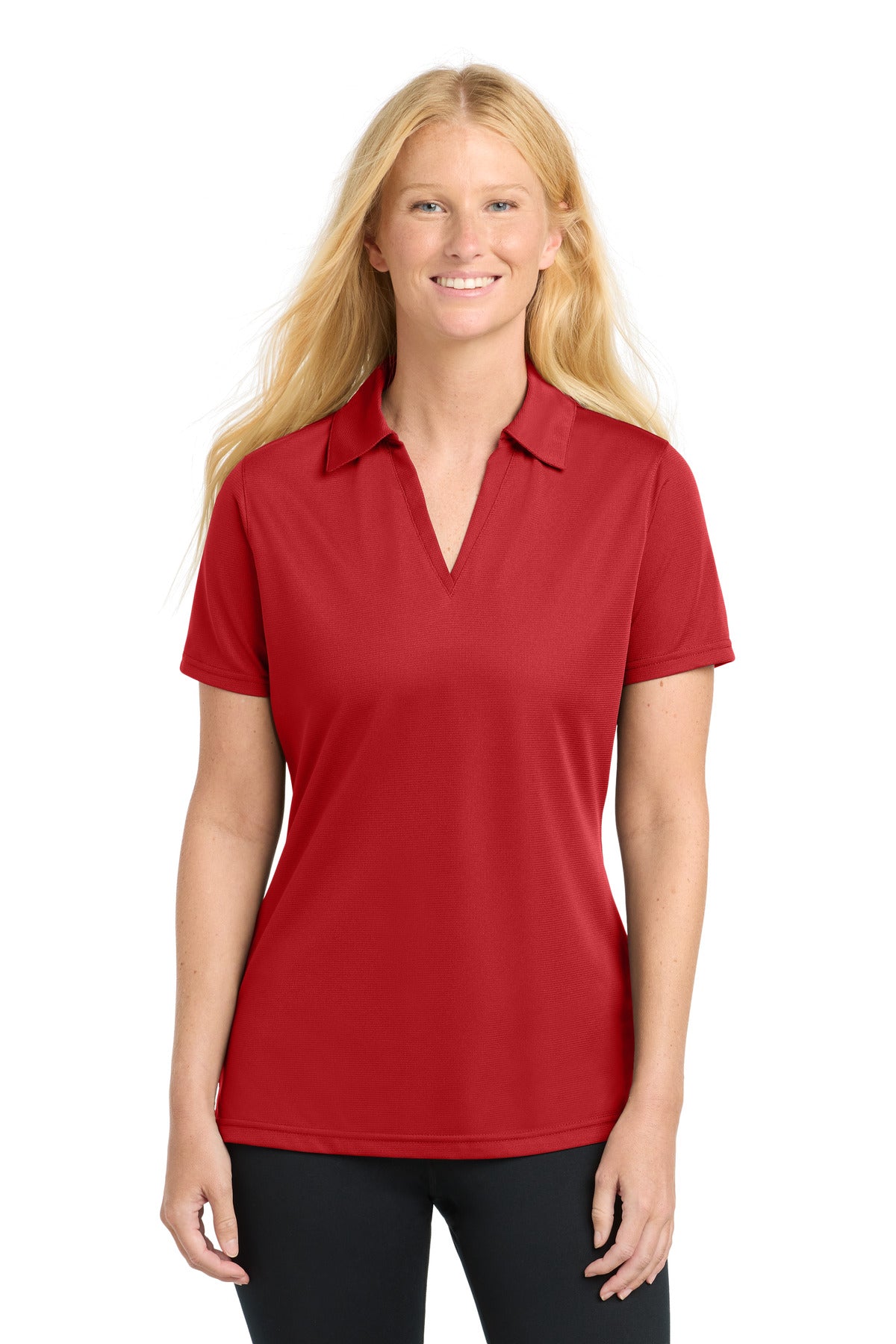 Custom Embroidery or DTF Print - Sport-Tek ®  Women's PosiCharge ®  Active Textured Polo. LST690