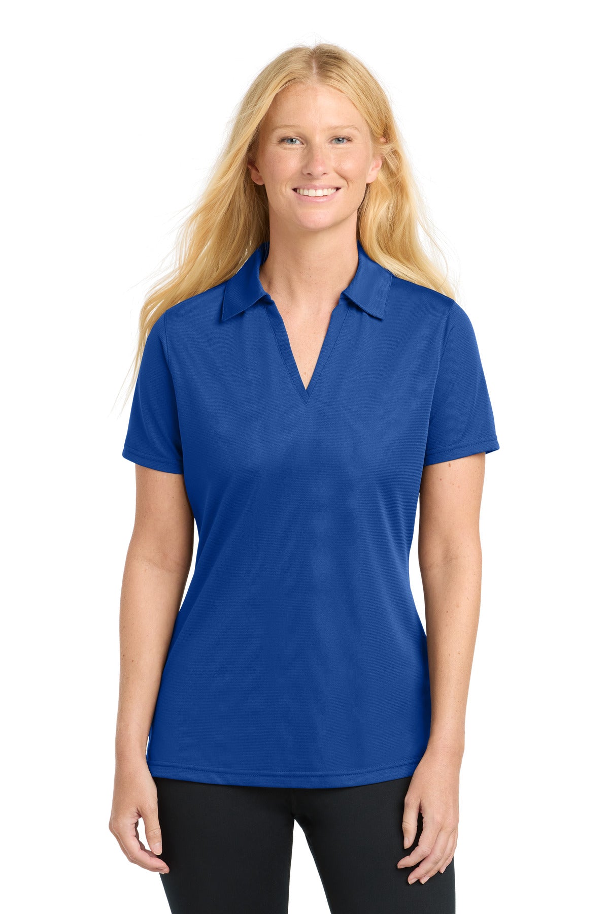 Custom Embroidery or DTF Print - Sport-Tek ®  Women's PosiCharge ®  Active Textured Polo. LST690