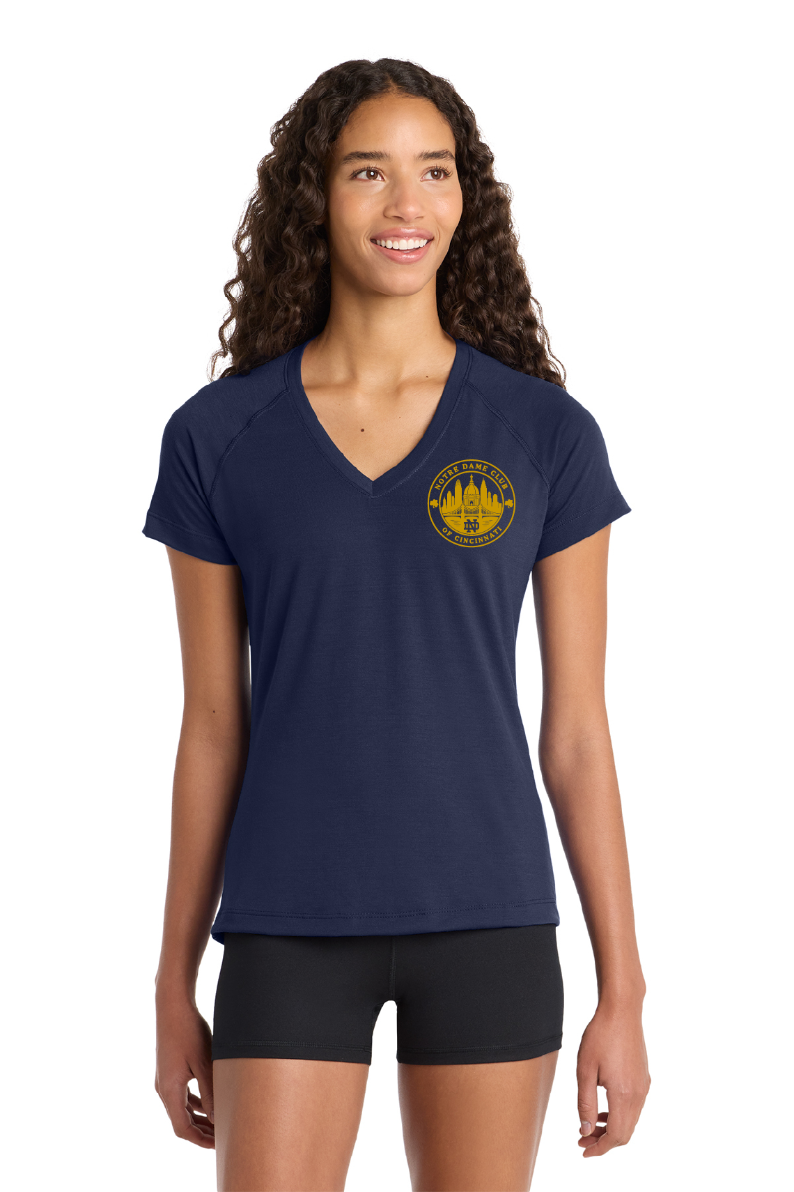 ND Club of Cincinnati - Sport-Tek ® Women's Ultimate Performance V-Neck. LST700