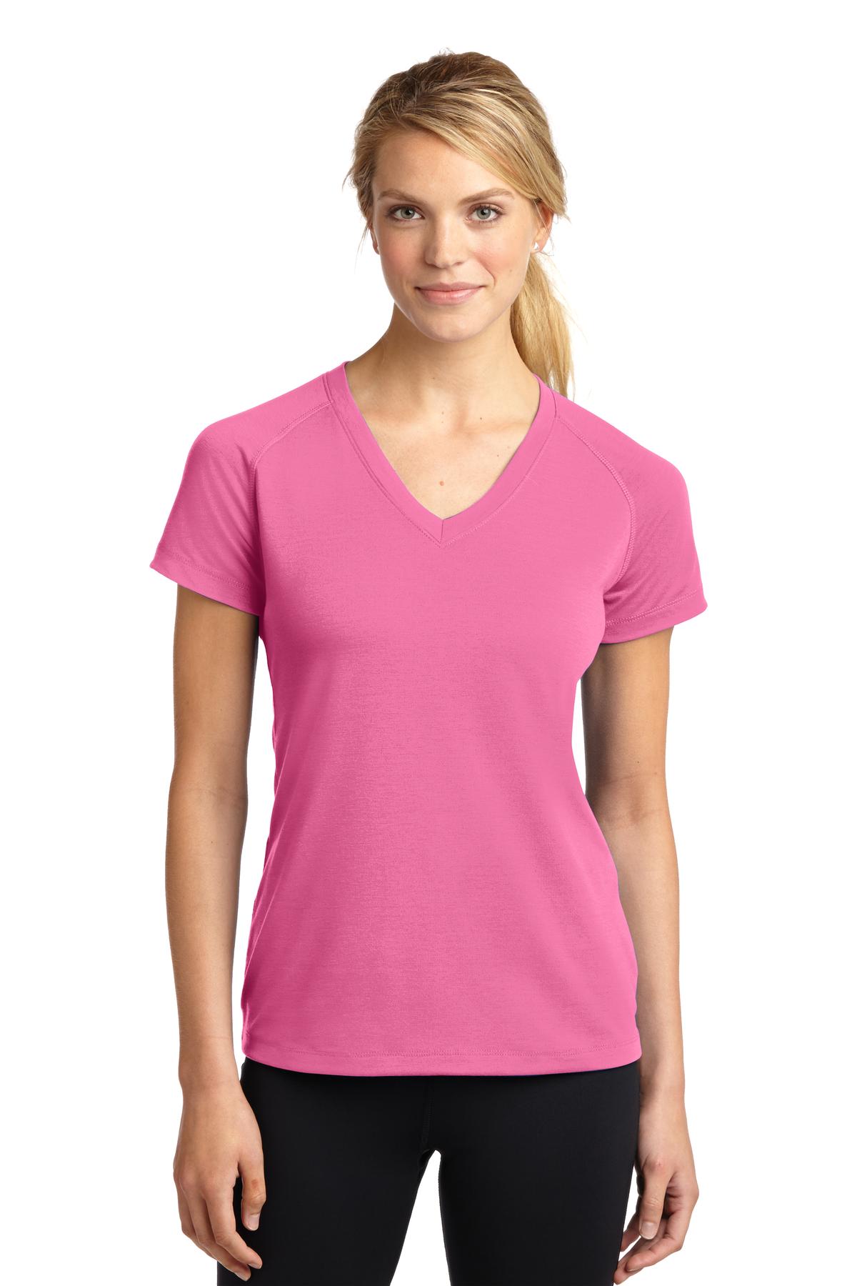 Custom Embroidered - Sport-Tek® Ladies Ultimate Performance V-Neck. LST700