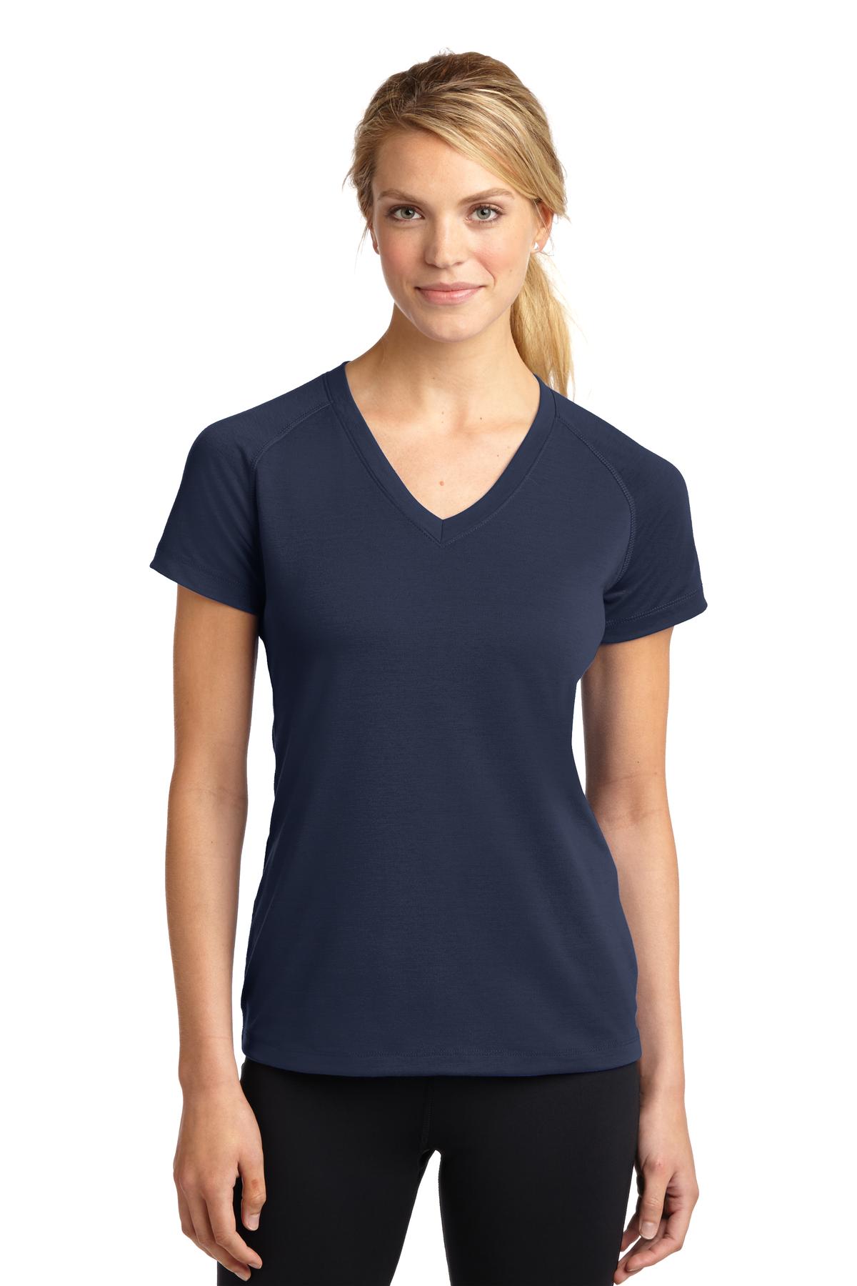 Custom Embroidered - Sport-Tek® Ladies Ultimate Performance V-Neck. LST700