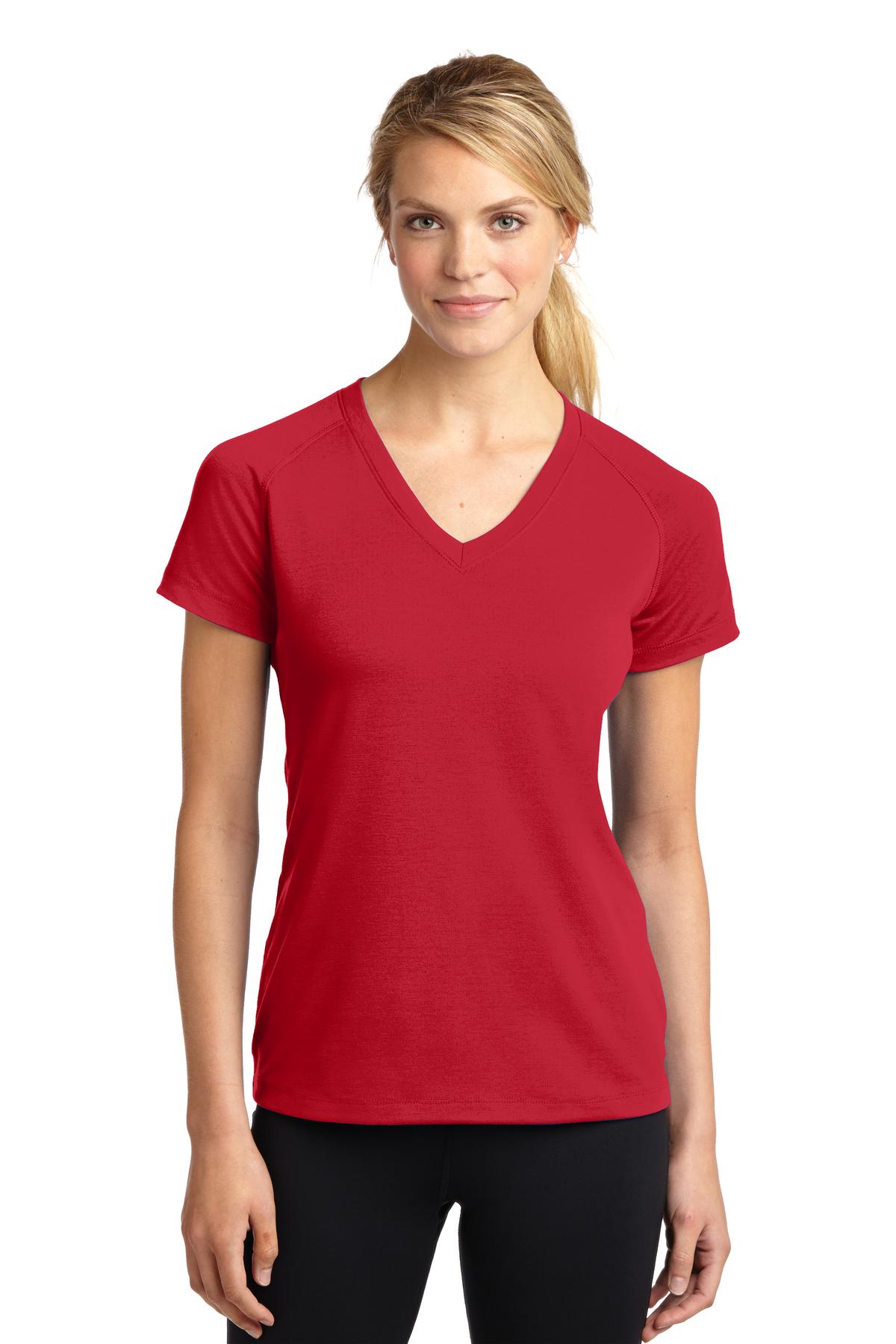 Custom Embroidered - Sport-Tek® Ladies Ultimate Performance V-Neck. LST700