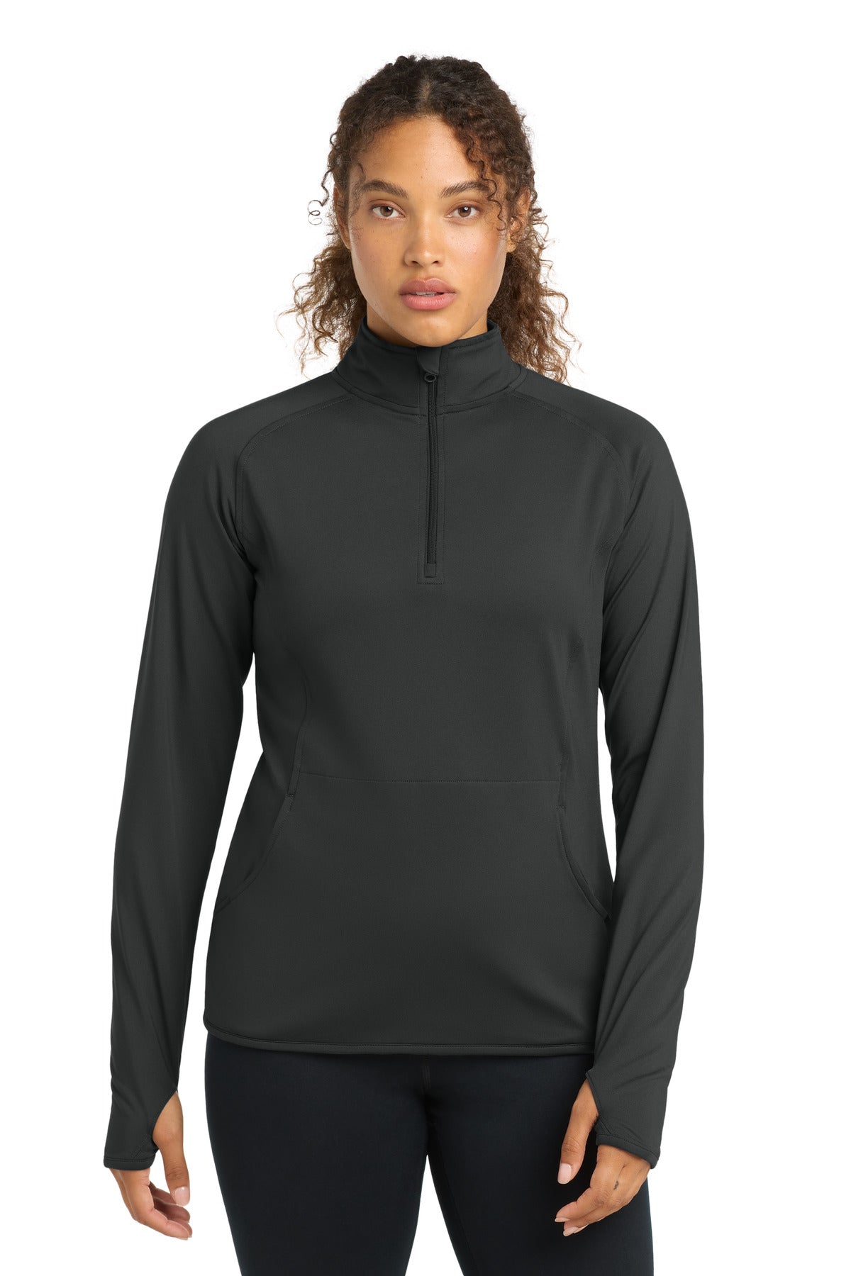 Custom Embroidery or DTF Print - Sport-Tek ®  Women's Sport-Wick ®  Stretch 1/4-Zip Pullover. LST850