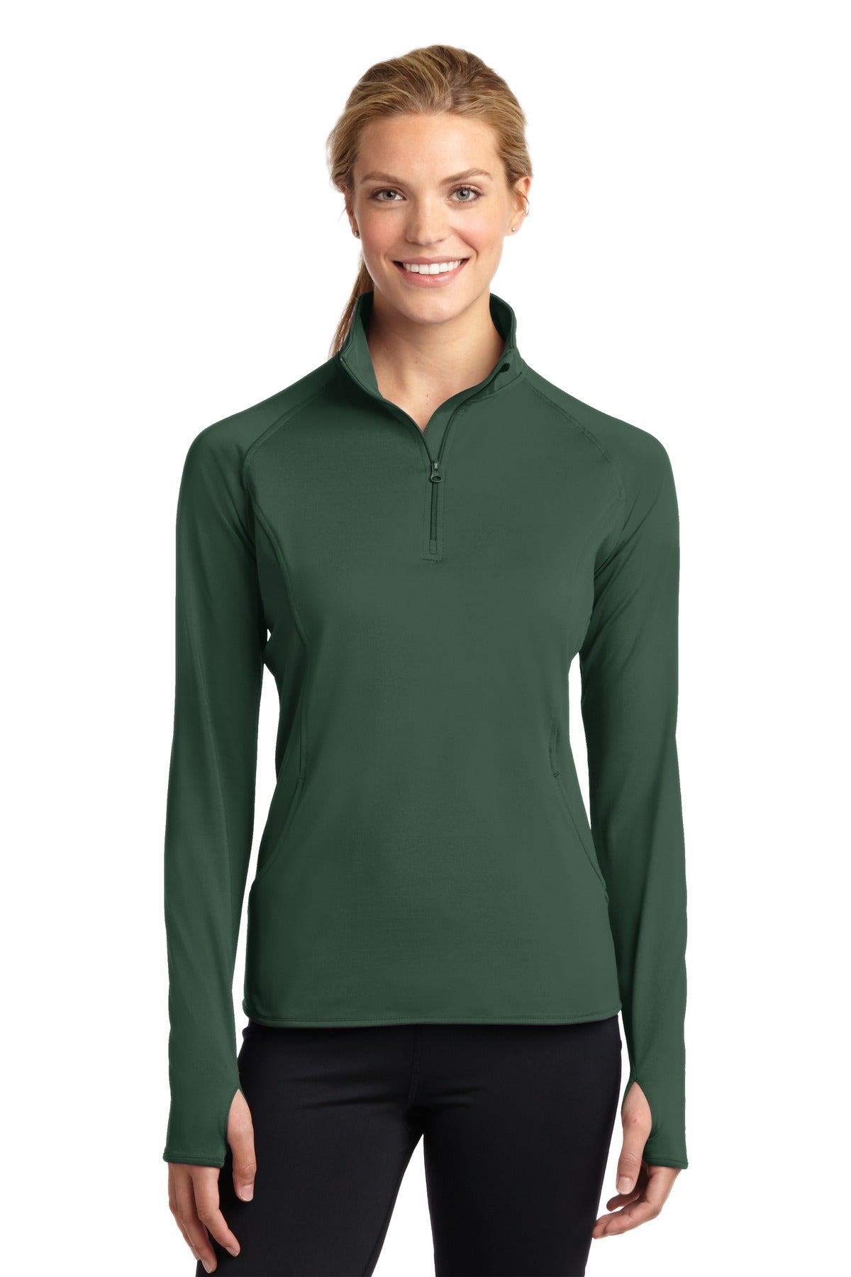 Custom Embroidered - Sport-Tek® Ladies Sport-Wick® Stretch 1/4-Zip Pullover. LST850