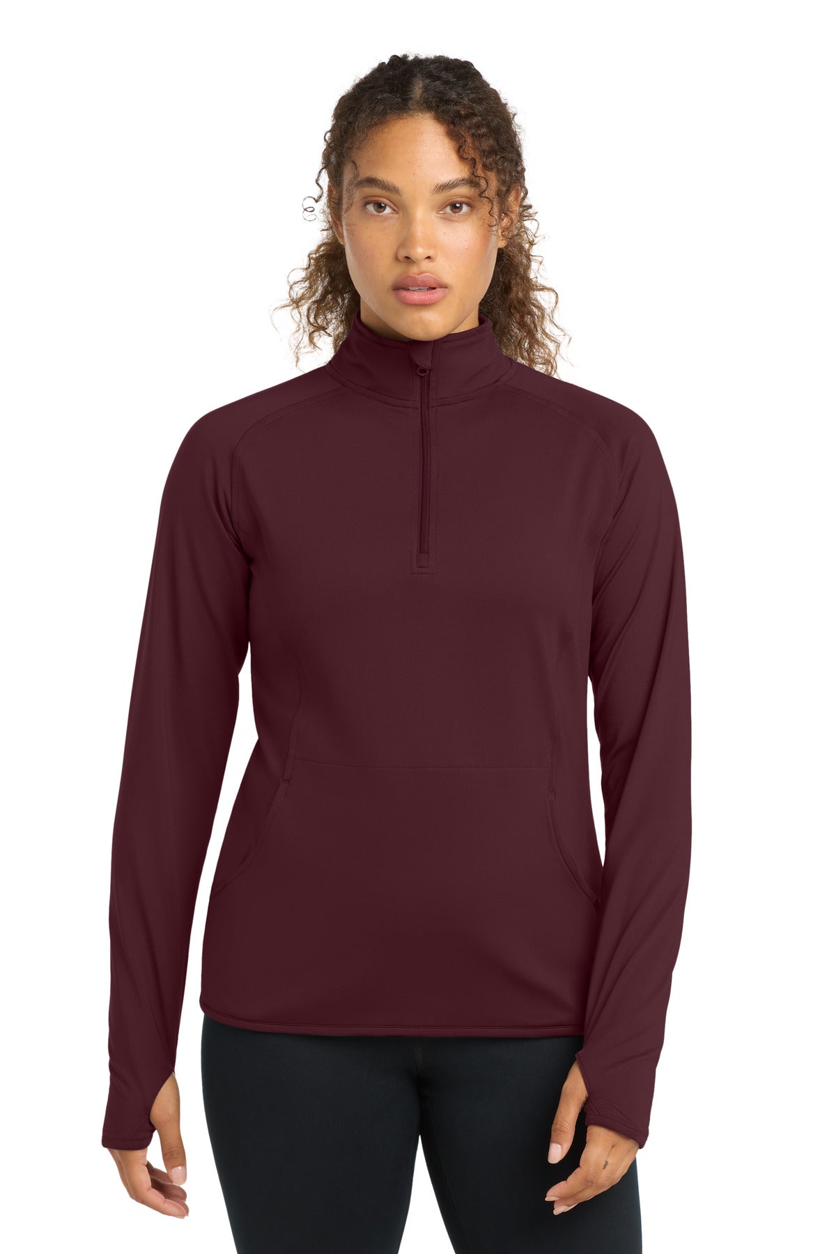 Custom Embroidery or DTF Print - Sport-Tek ®  Women's Sport-Wick ®  Stretch 1/4-Zip Pullover. LST850