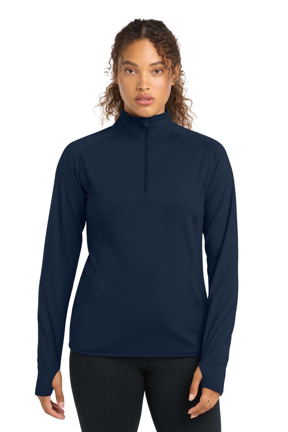 Custom Embroidery or DTF Print - Sport-Tek ®  Women's Sport-Wick ®  Stretch 1/4-Zip Pullover. LST850